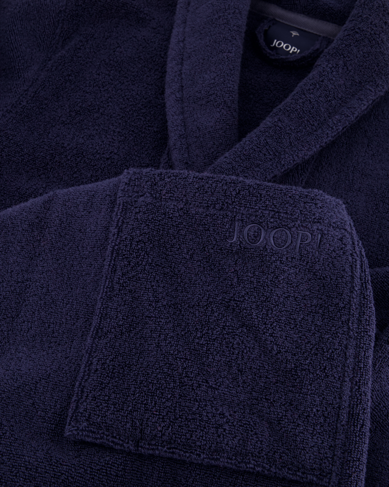 JOOP! Damen Bademantel - Schalkragen 1650 - Farbe: Blau - 175 - S