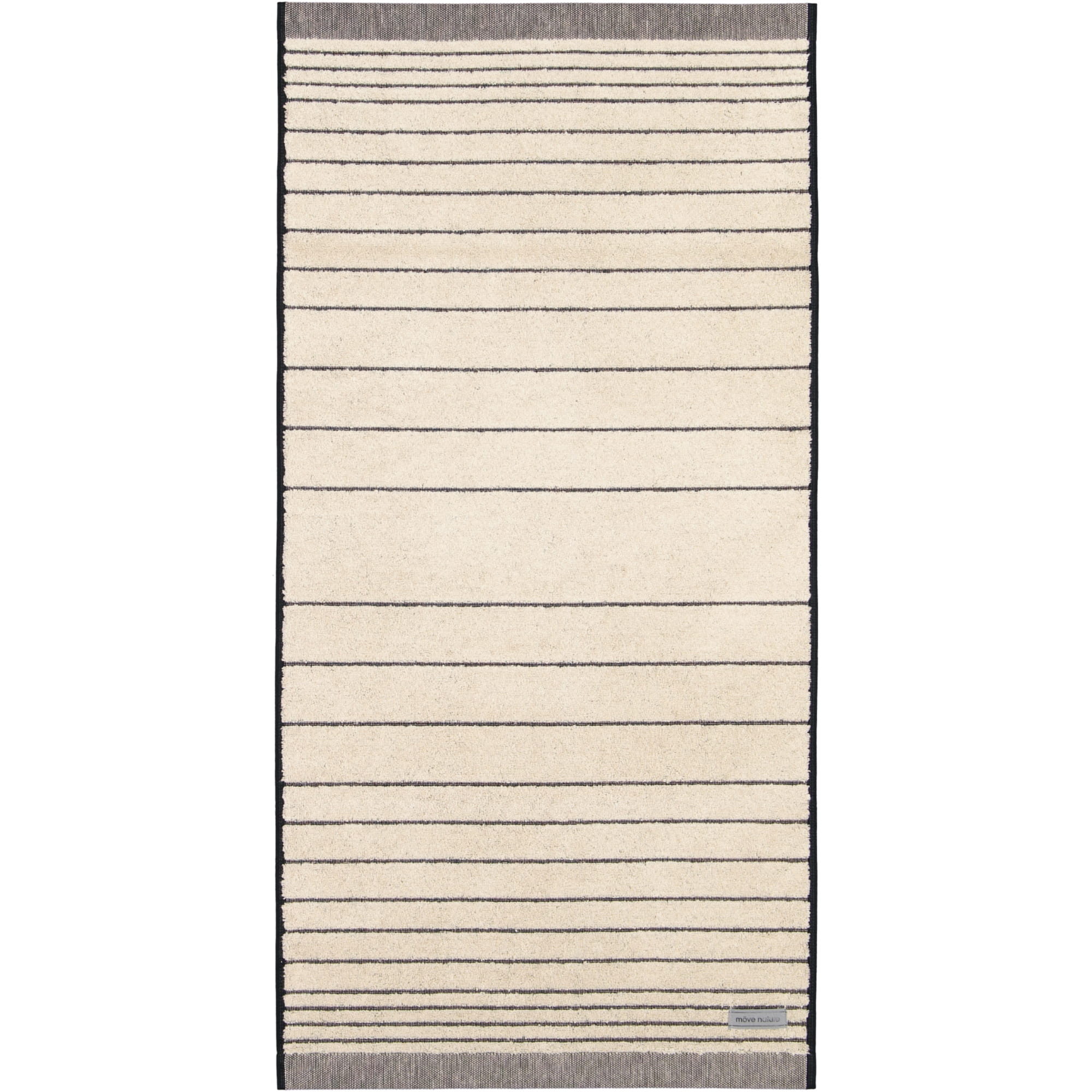 Möve Eden - Querstreifen - Farbe: nature/black - 081 (1-0876/8942) - Handtuch 50x100 cm