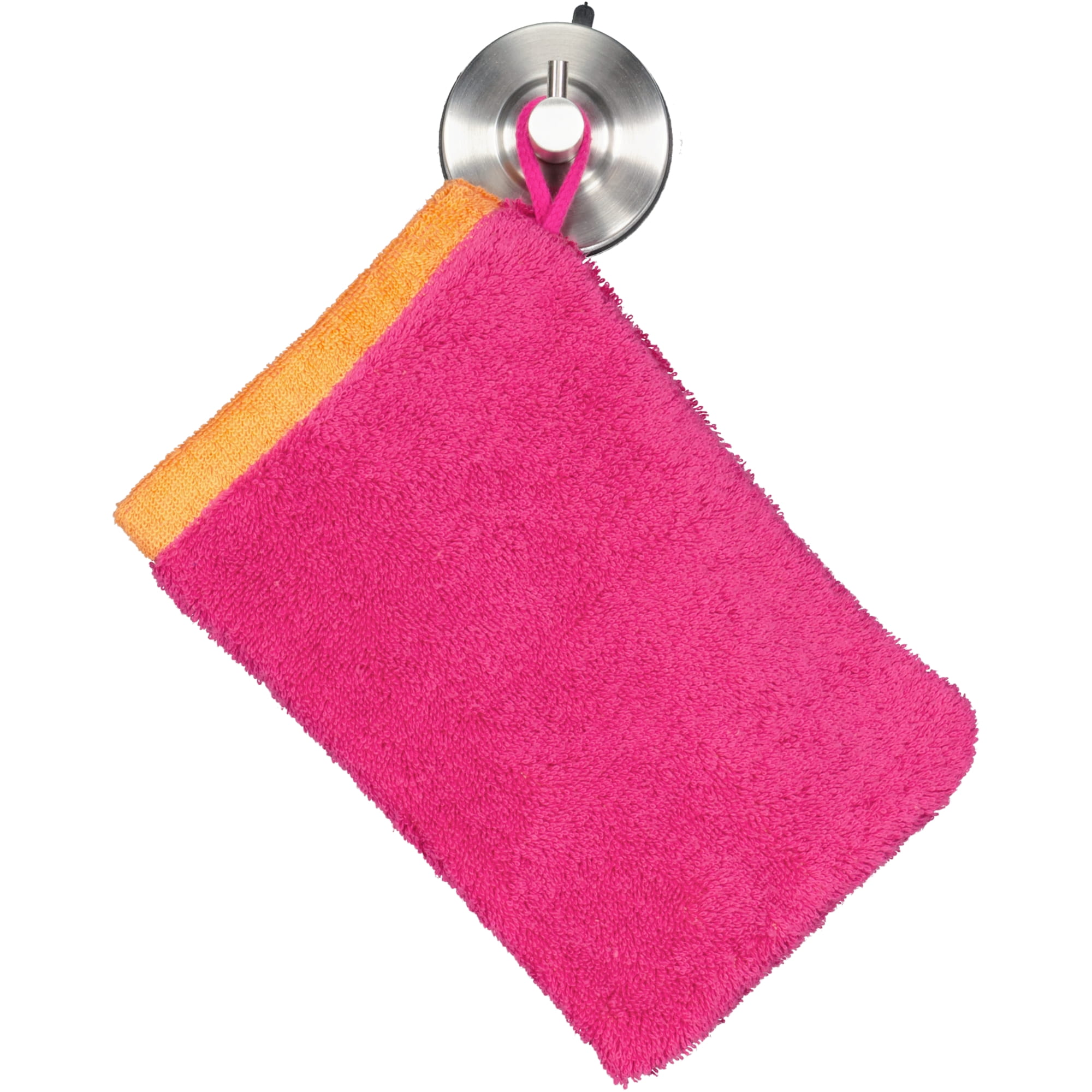 Cawö Handtücher Lifestyle Splash 7071 pink/mandarine - 23 - Waschhandschuh 16x22 cm
