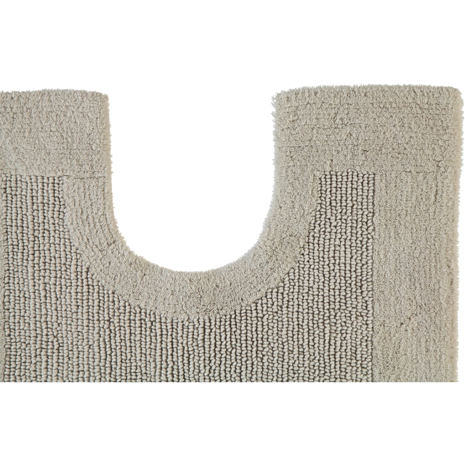 Rhomtuft - Badteppiche Prestige - Farbe: stone - 320 - Toilettenvorlage mit Ausschnitt 60x60 cm