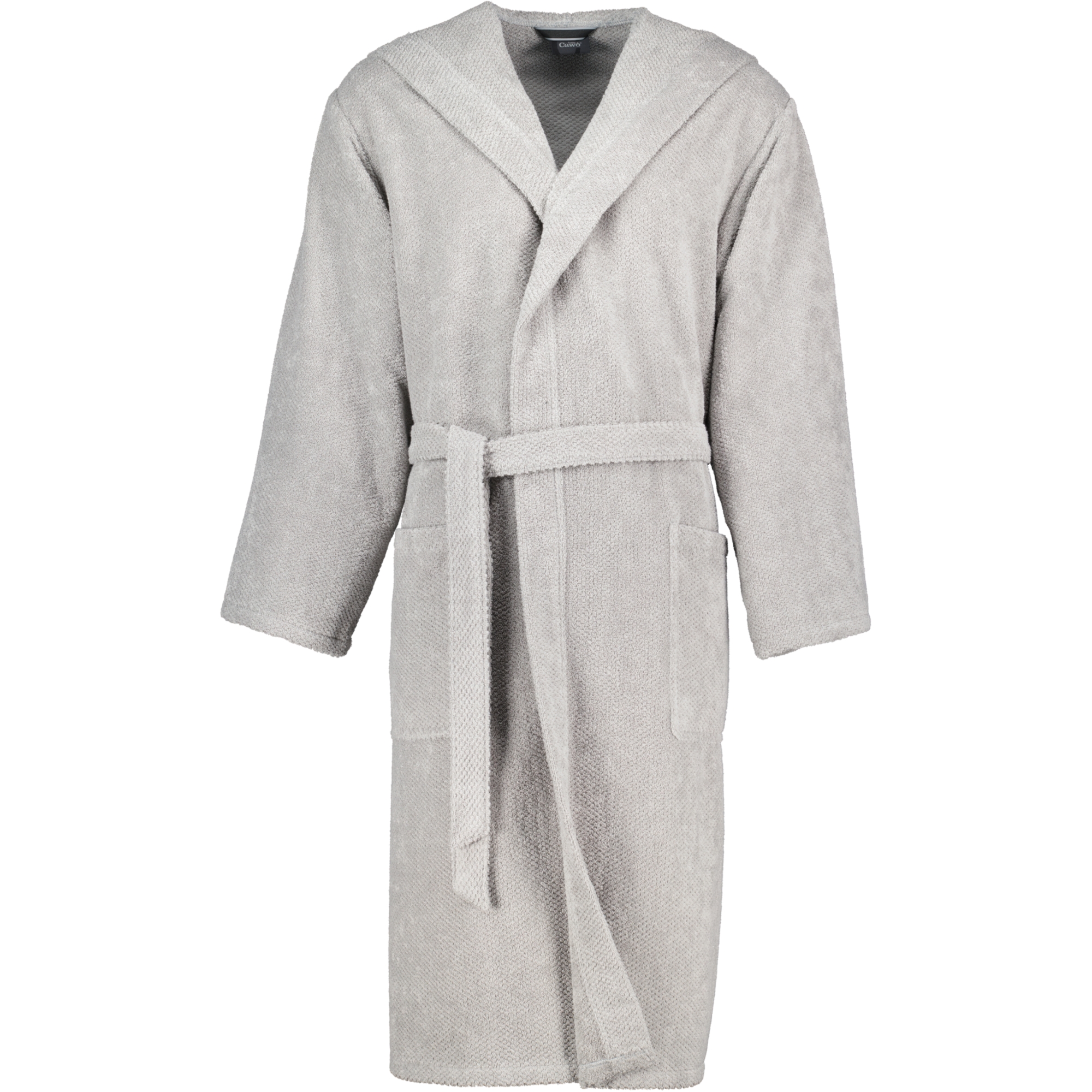 Cawö Herren Bademantel Kapuze Pure 5623 - Farbe: stein - 727
