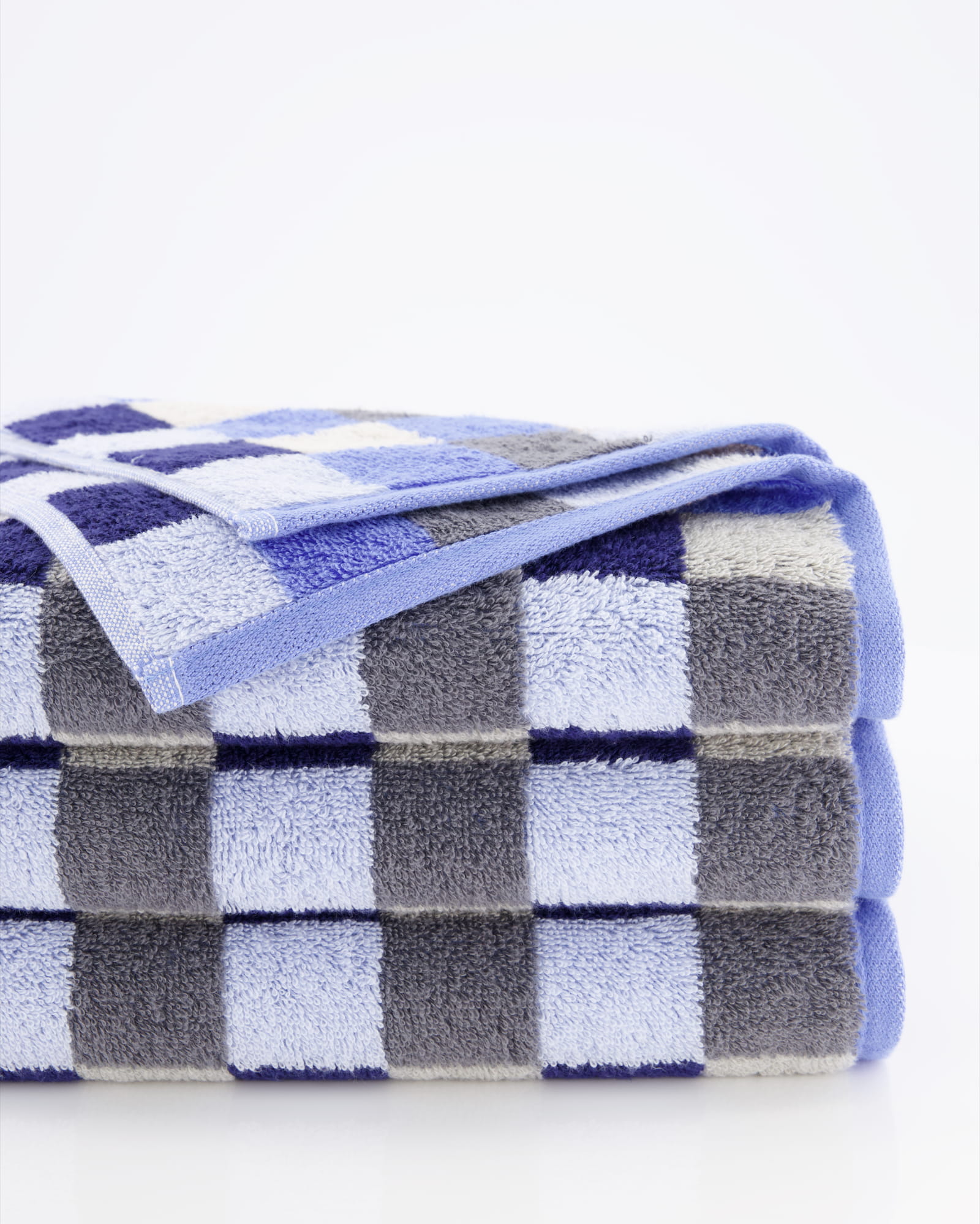 Cawö - Unique Karo 942 - Farbe: saphir - 11 - Handtuch 50x100 cm