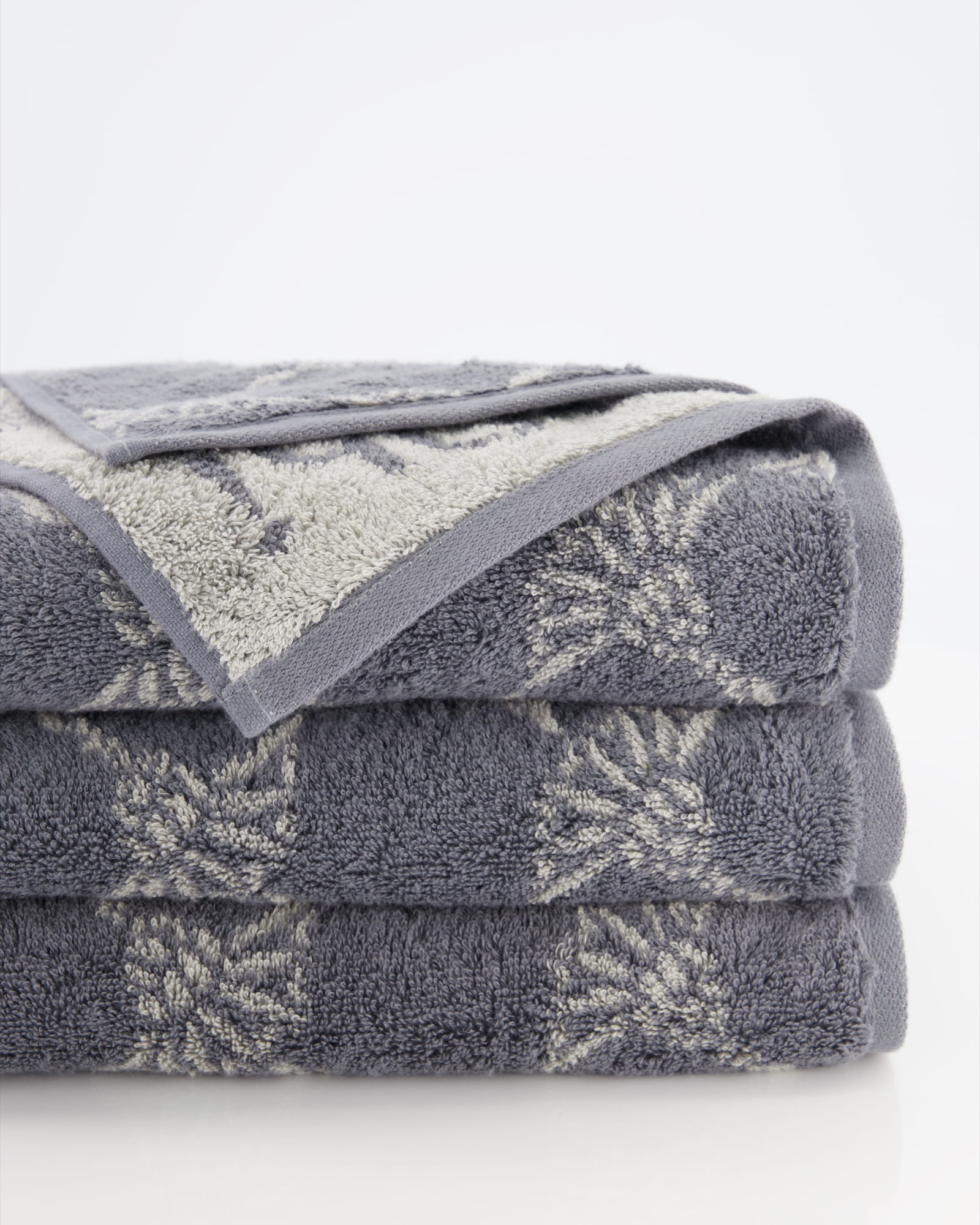 JOOP! Cornflower 1611 - Farbe:  Anthrazit - 77 - Seiflappen 30x30 cm