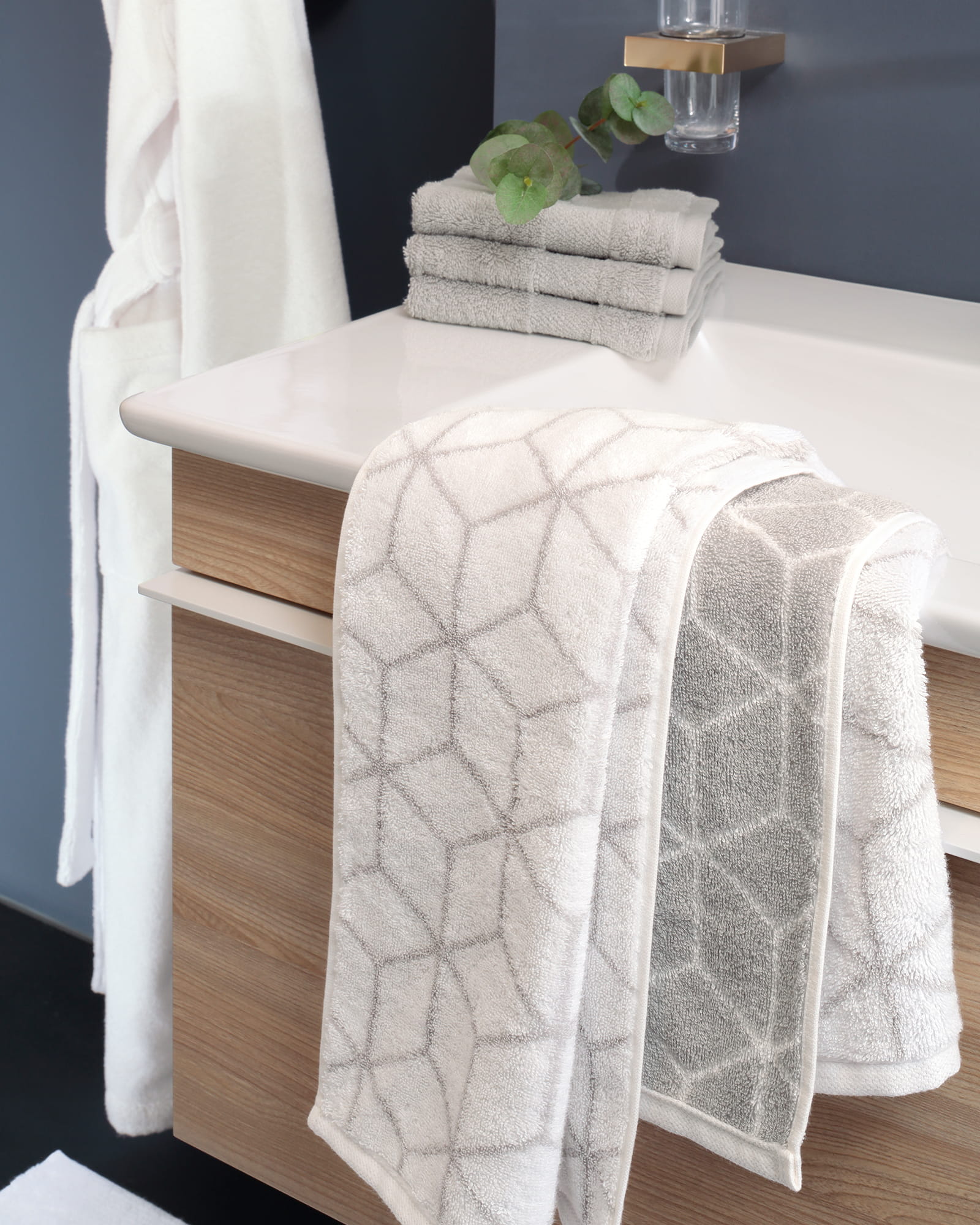 Villeroy & Boch Handtücher Coordinates Carré 2557 - Farbe: brilliant white - 76
