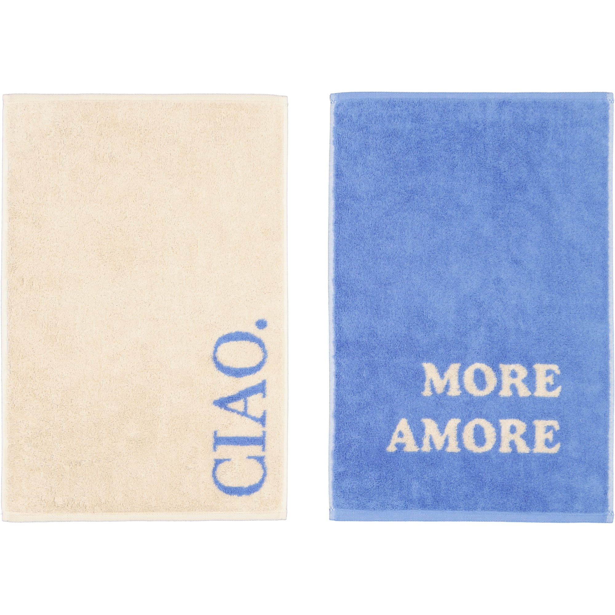 Cawö Gästetücher Postcard Towels Edition 100 MORE AMORE - 10 - Gästetuch 30x50 cm
