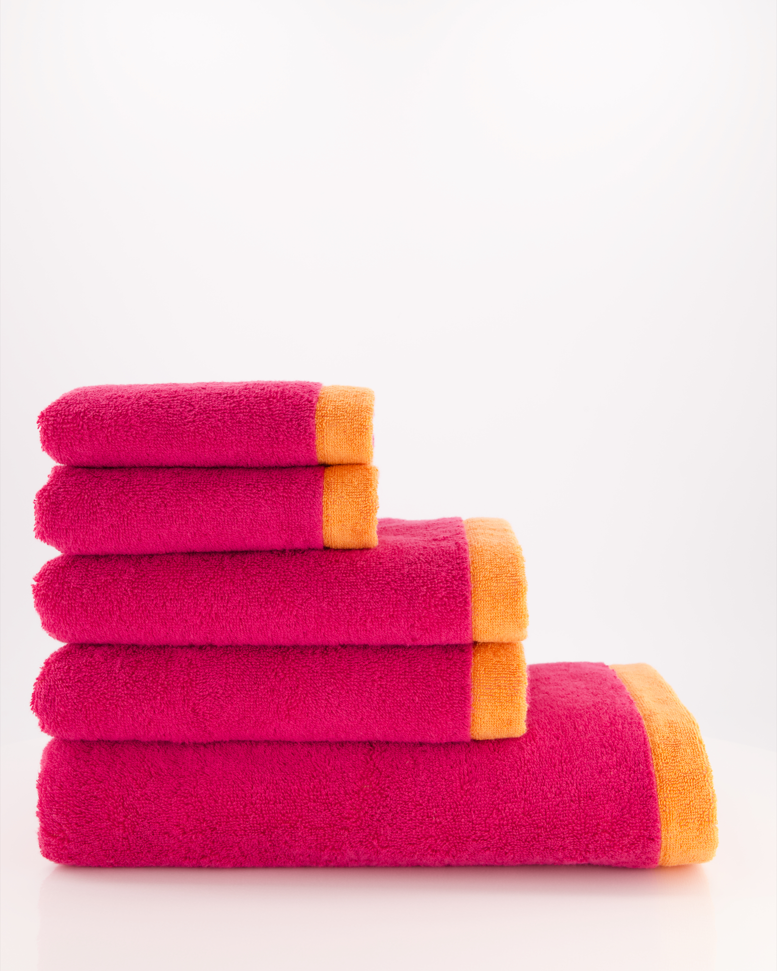 Cawö Handtücher Lifestyle Splash 7071 pink/mandarine - 23 - Duschtuch 70x140 cm