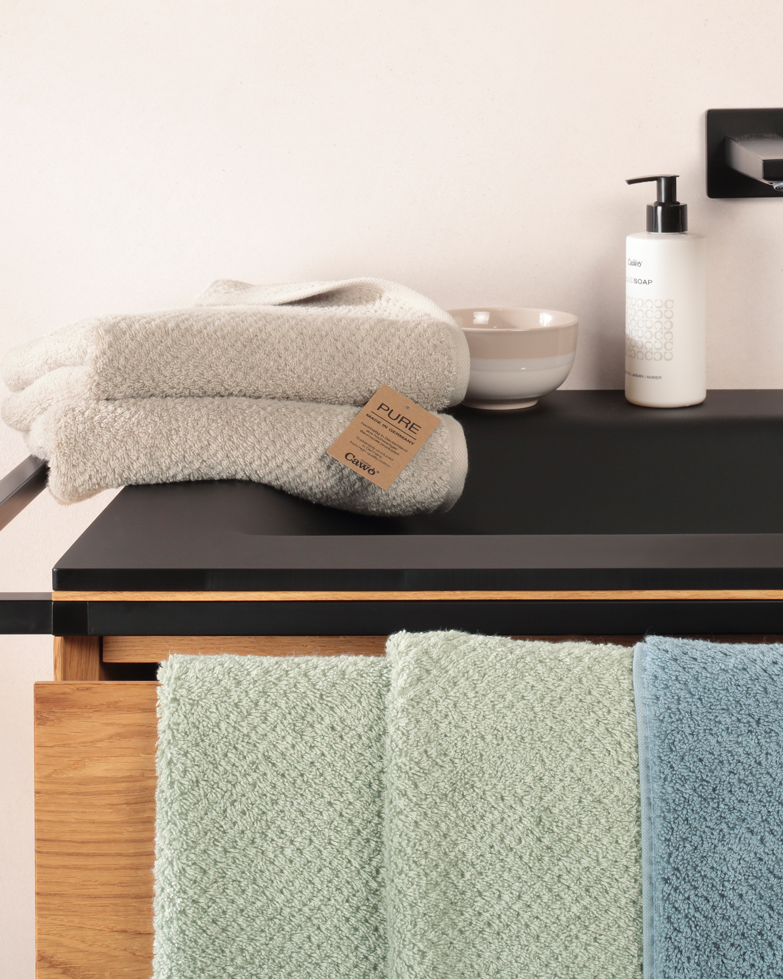 Cawö Handtücher Pure 6500 - Farbe: kreide - 730
