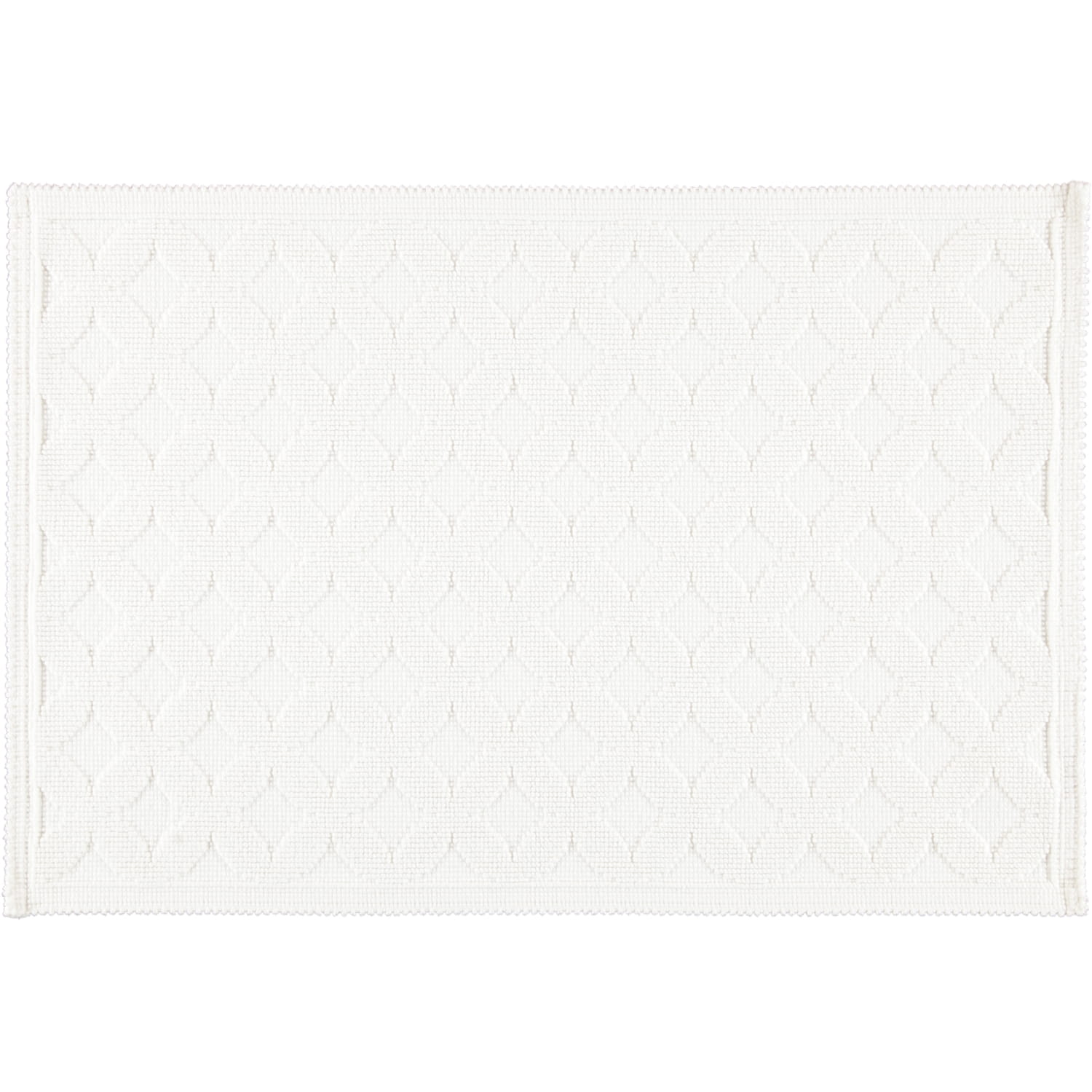 Rhomtuft - Badematte Seaside - Farbe: weiß - 01 - 60x90 cm