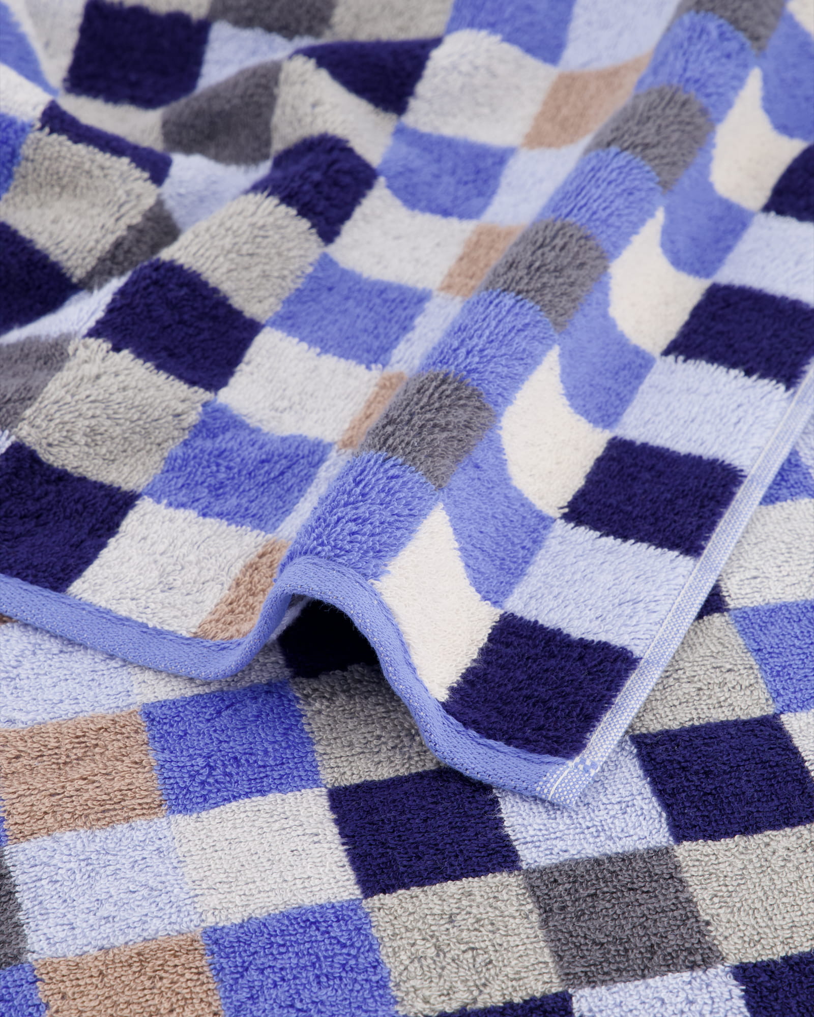 Cawö - Unique Karo 942 - Farbe: saphir - 11 - Handtuch 50x100 cm
