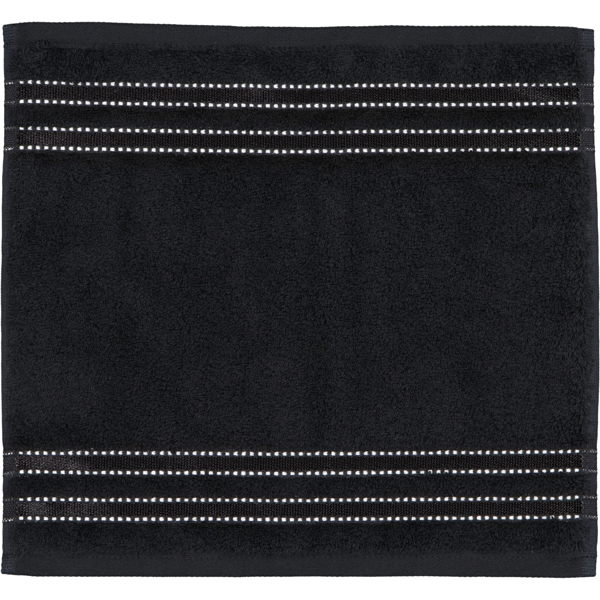 Vossen Handtücher Cult de Luxe schwarz - 7900 - Seiflappen 30x30 cm