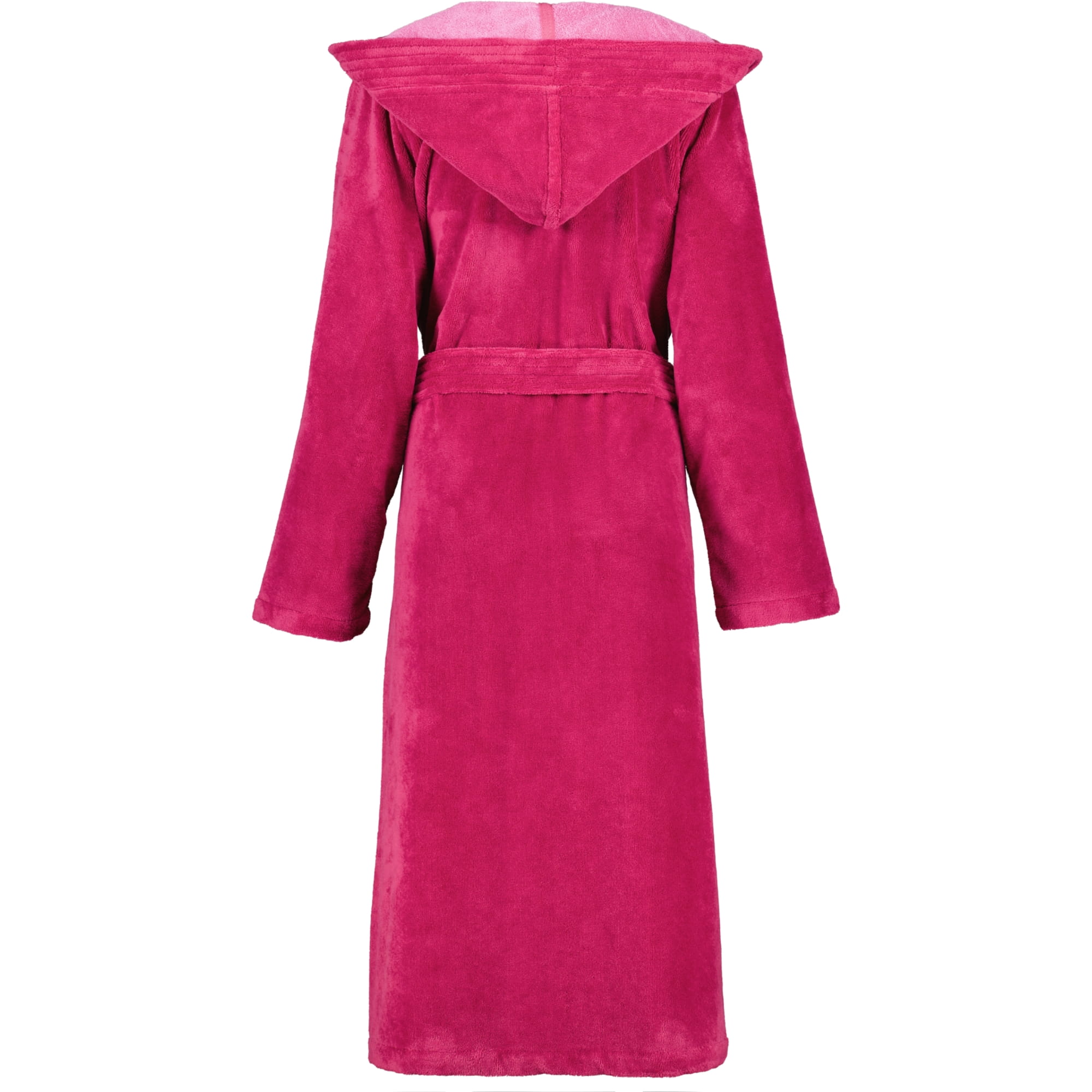 Cawö Home Damen Bademantel Kapuze  802 - Farbe: beere - 22 - M