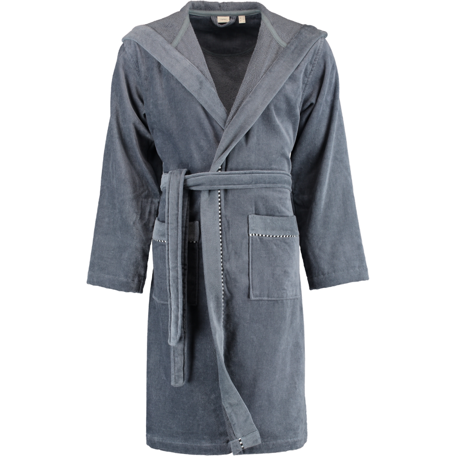 Esprit Bademäntel unisex Kapuze Box grey steel - 740