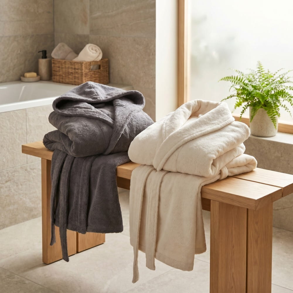 Bademantel mit oder ohne Kapuze?