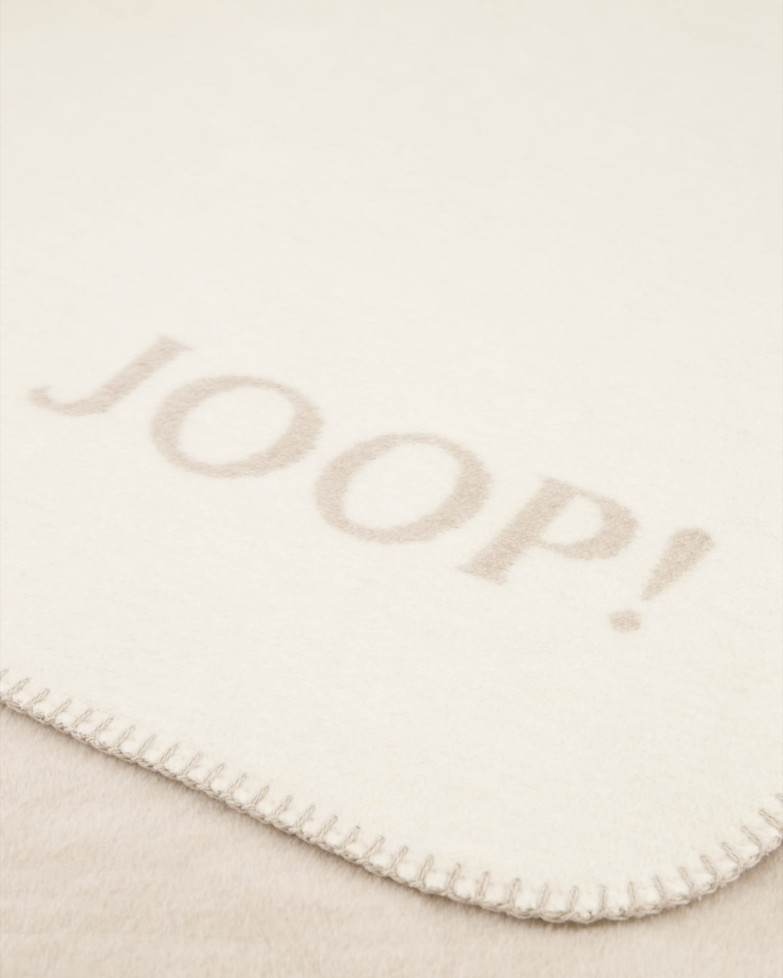 JOOP! Wohndecke Uni-Doubleface - Größe: 150x200 cm - Farbe: Ecru-Feder