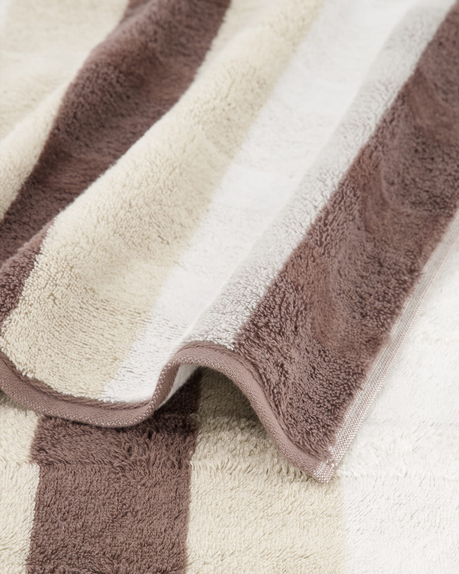 Cawö Handtücher Noblesse Stripe 1087 walnuss - 30 - Duschtuch 80x150 cm