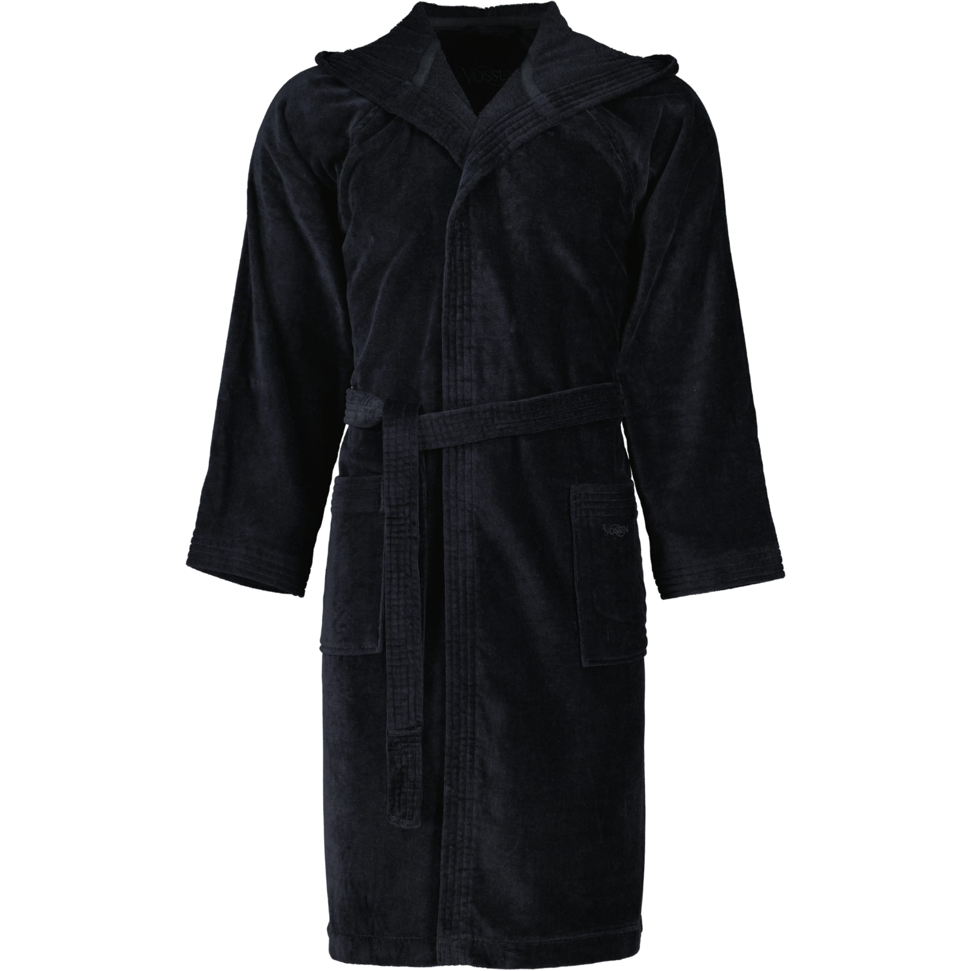 Vossen Bademäntel unisex Kapuze Texas schwarz - 7900