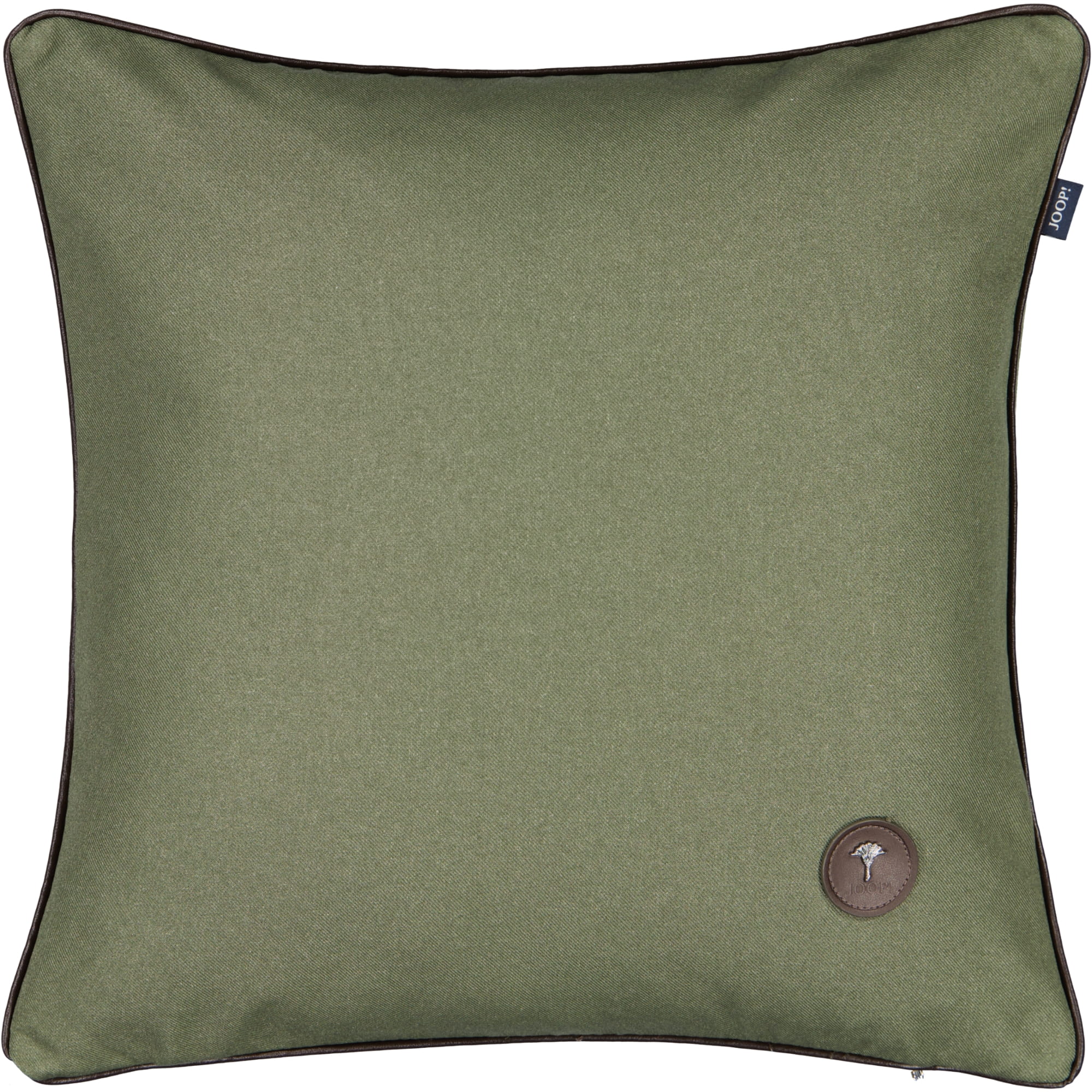 JOOP! Kissenhüllen Essential Oliv - 090 - 40x40 cm