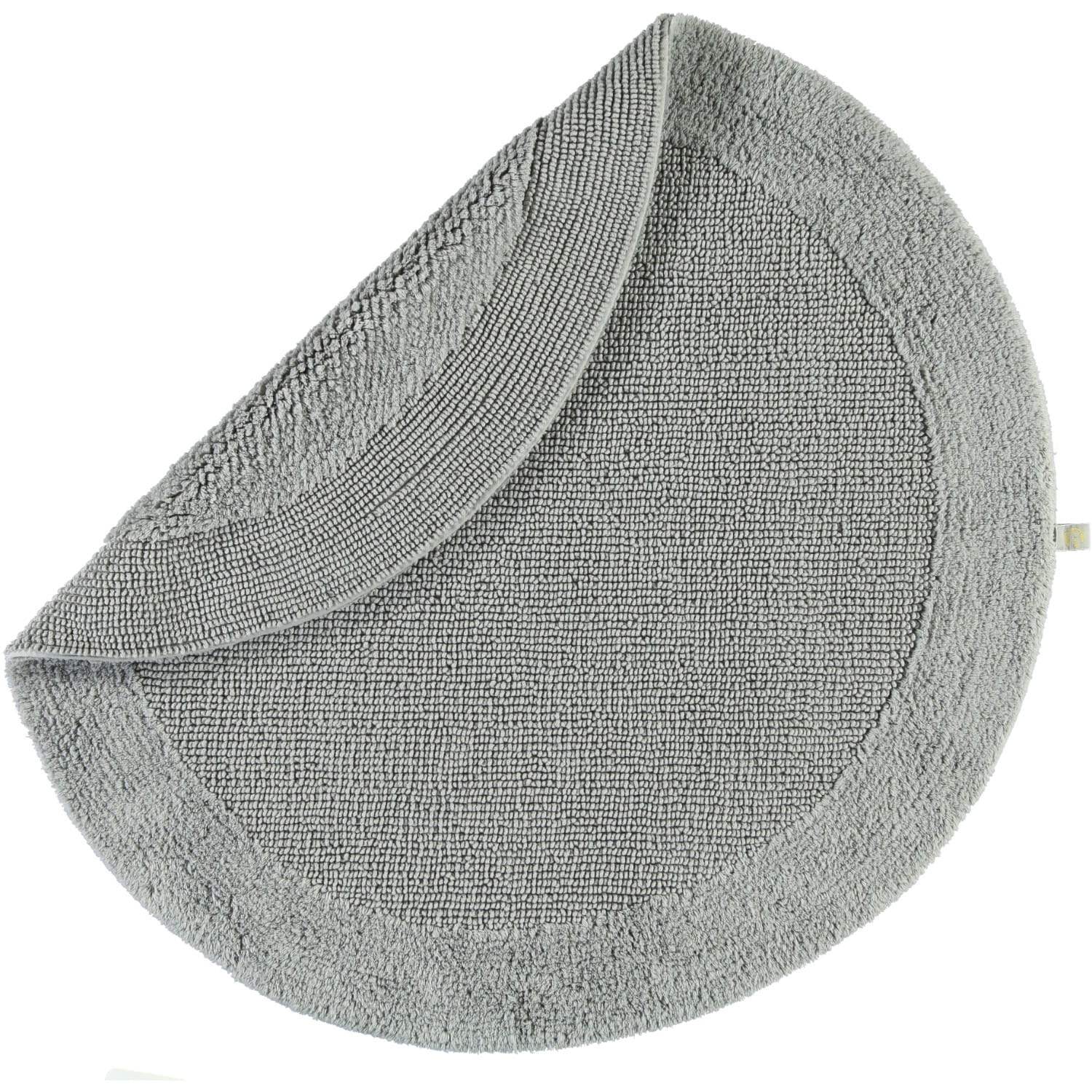 Rhomtuft - Badteppiche Exquisit - Farbe: kiesel - 85 - 100 cm rund