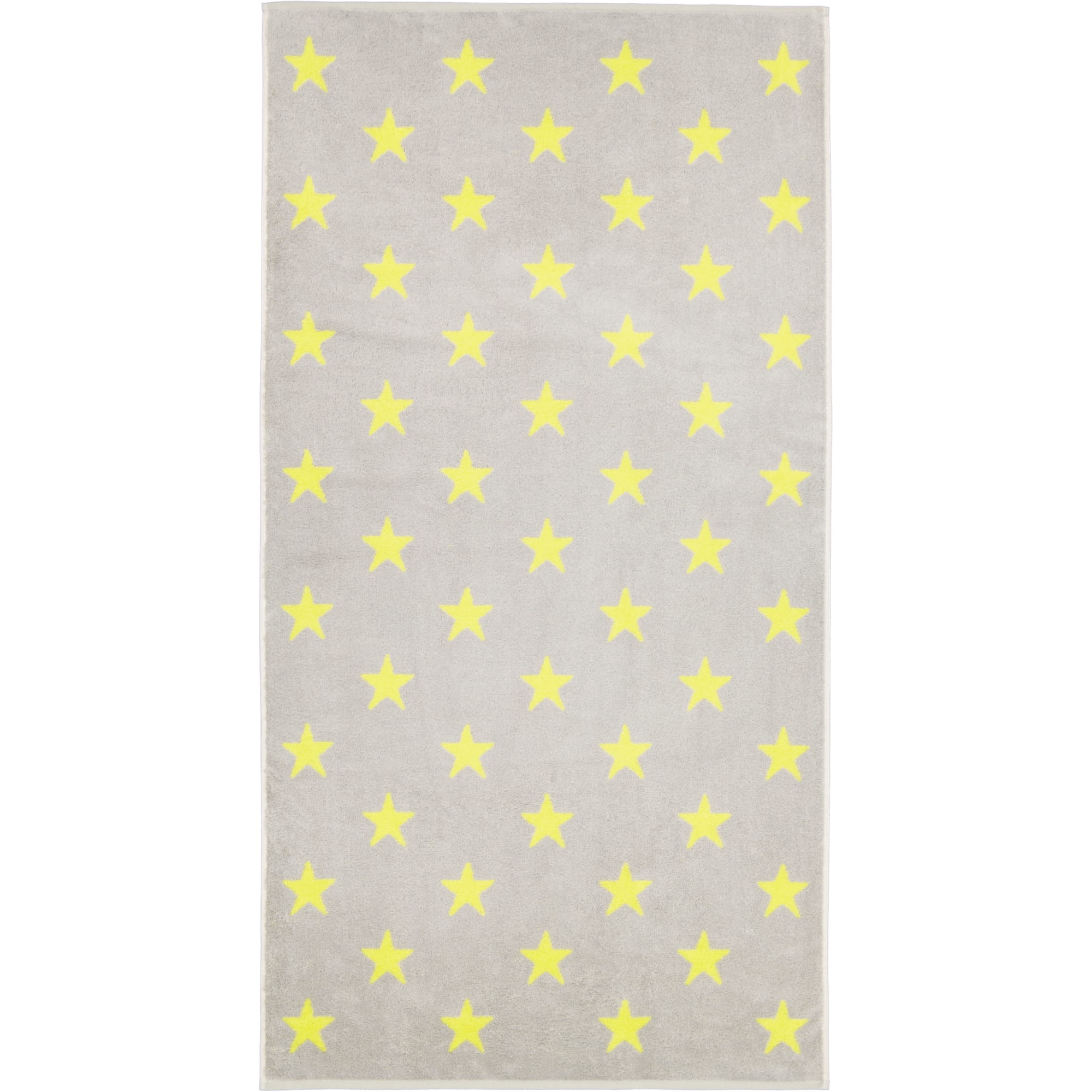 Cawö Handtücher NEW STARS Sterne groß 6260 platin/lime - 75 - Handtuch 50x100 cm