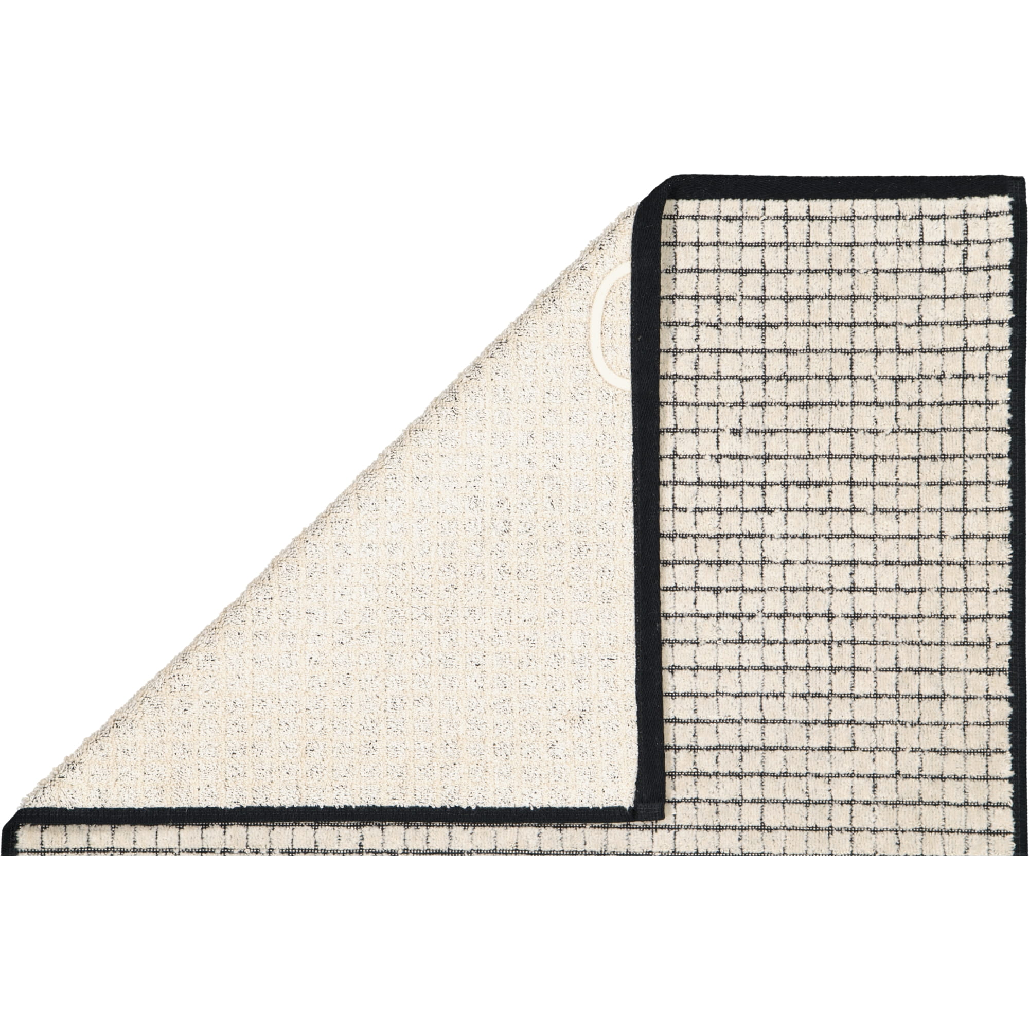 Möve - Eden - Kästchenstruktur Velours - Farbe: natur - 081 (1-0156/5021) - Handtuch 50x100 cm
