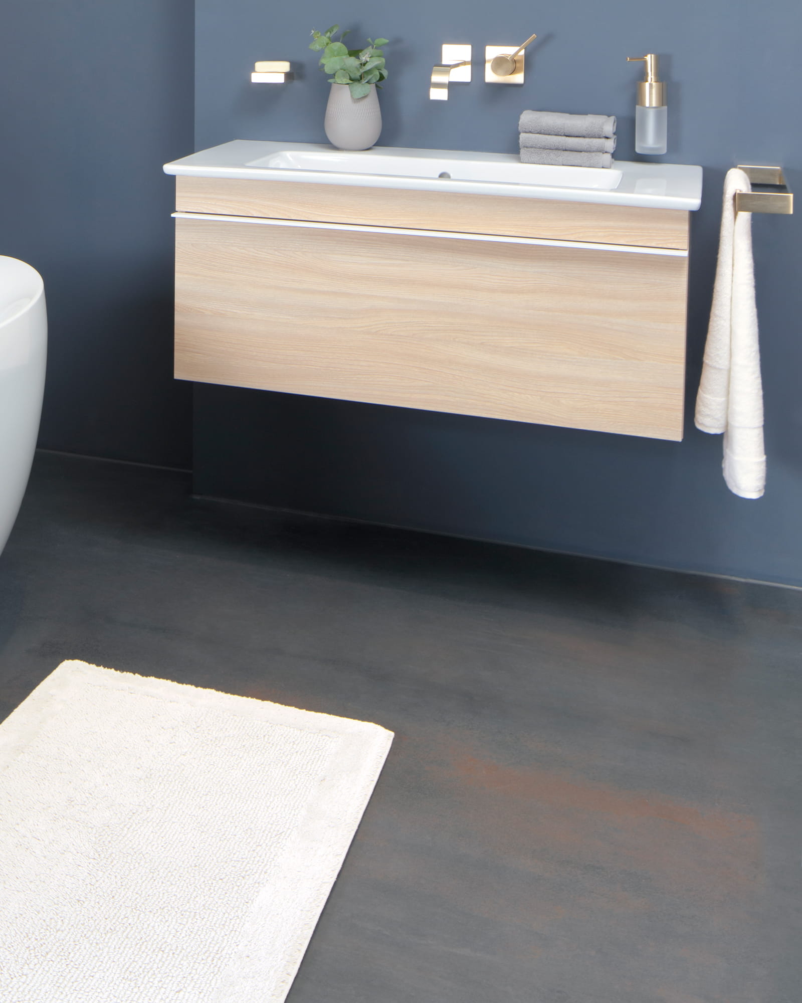 Villeroy & Boch - Badteppich Coordinates Charisma 2555 - Farbe: brilliant white - 600 - 60x60 cm