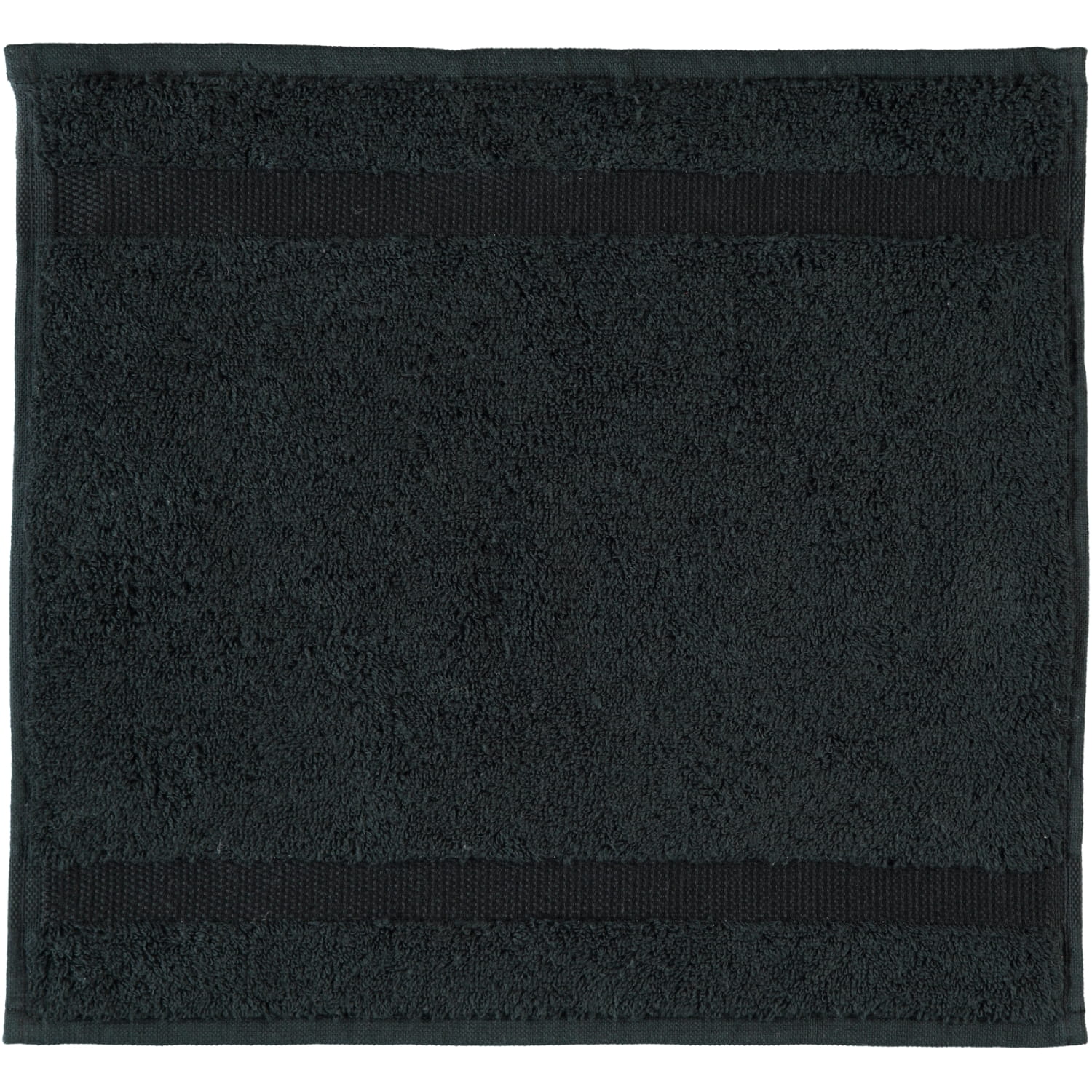 Rhomtuft - Handtücher Princess - Farbe: schwarz - 15 - Seiflappen 30x30 cm