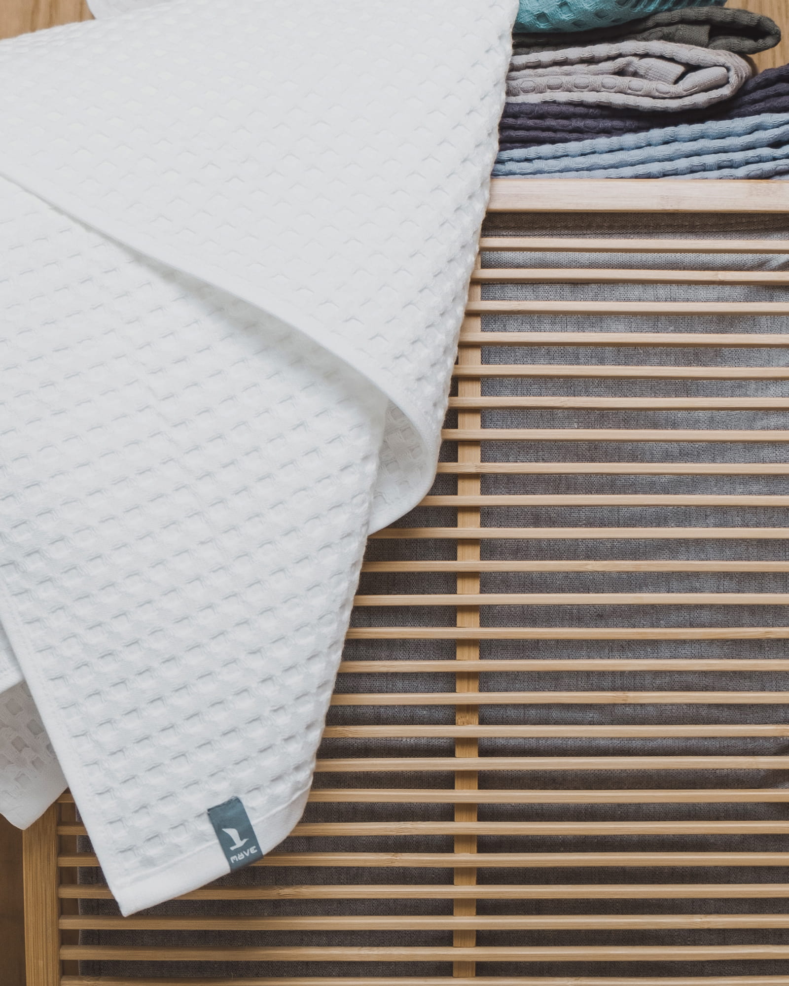 Möve - Waffelpiquée - Farbe: snow - 001 (1-0605/8762) - Handtuch 50x100 cm