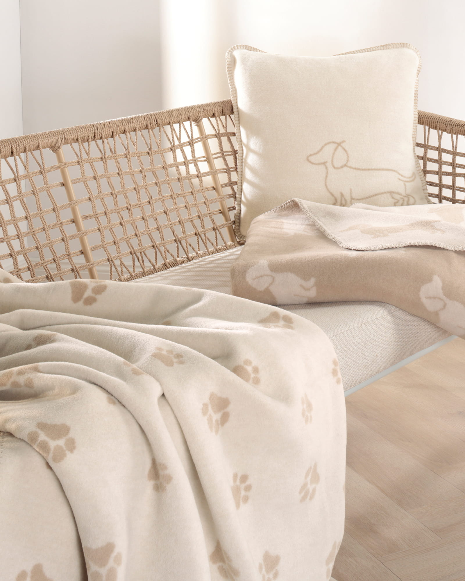 elegante Bettwäsche WE LOVE DOGS Dogs 24540 Natur-Beige - 7