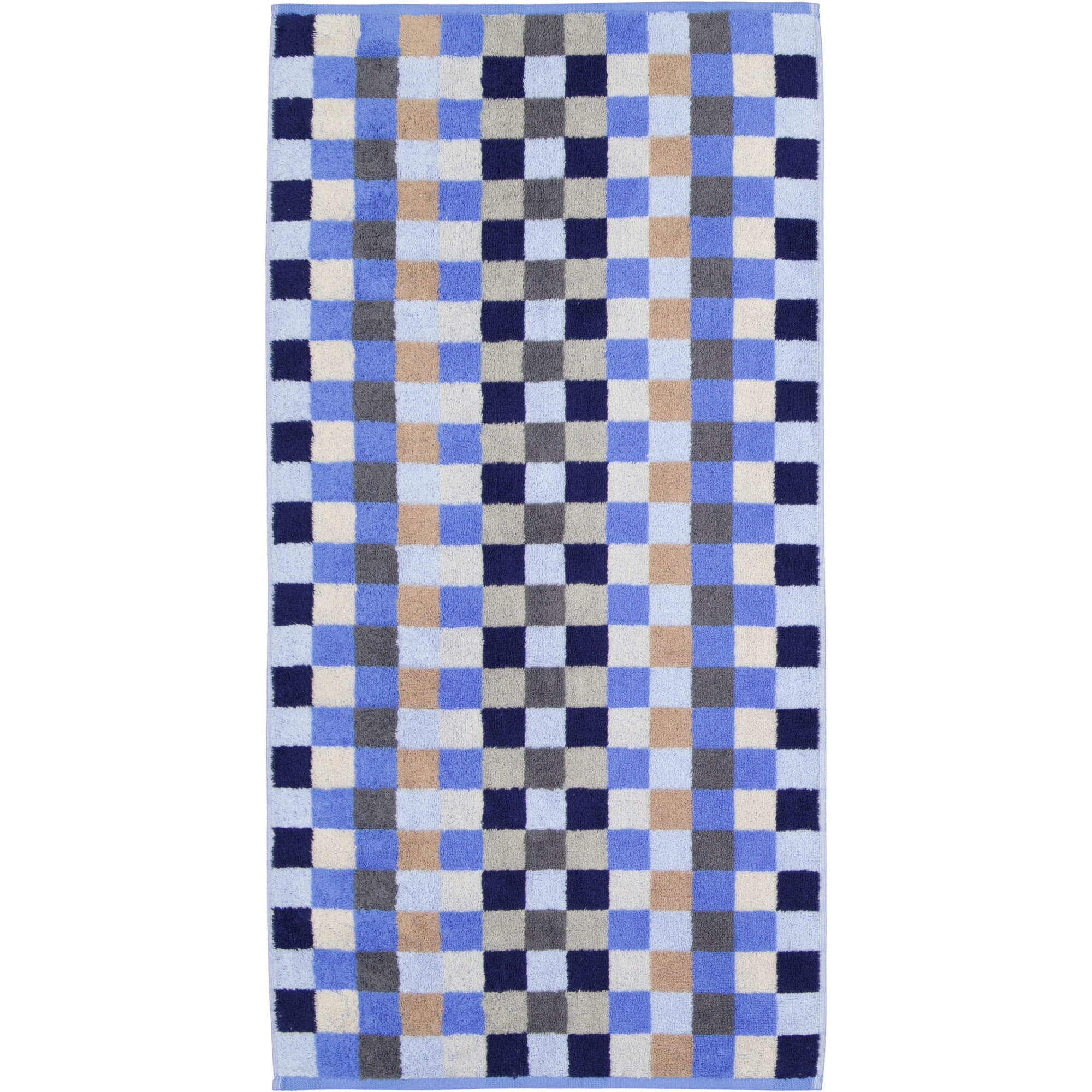 Cawö - Unique Karo 942 - Farbe: saphir - 11 - Handtuch 50x100 cm