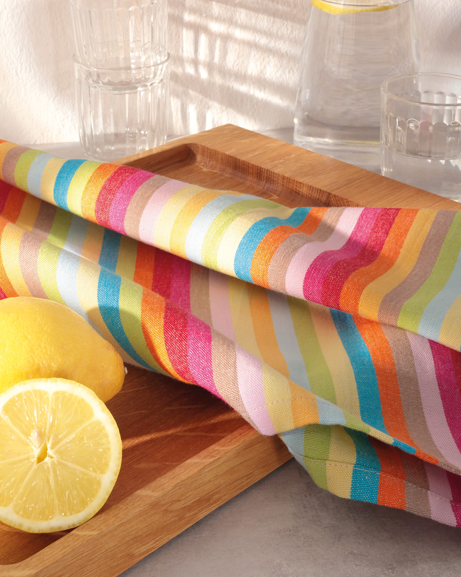 Cawö Home Geschirrtücher Lifestyle Streifen 7008 multicolor - 25 - 50x70 cm