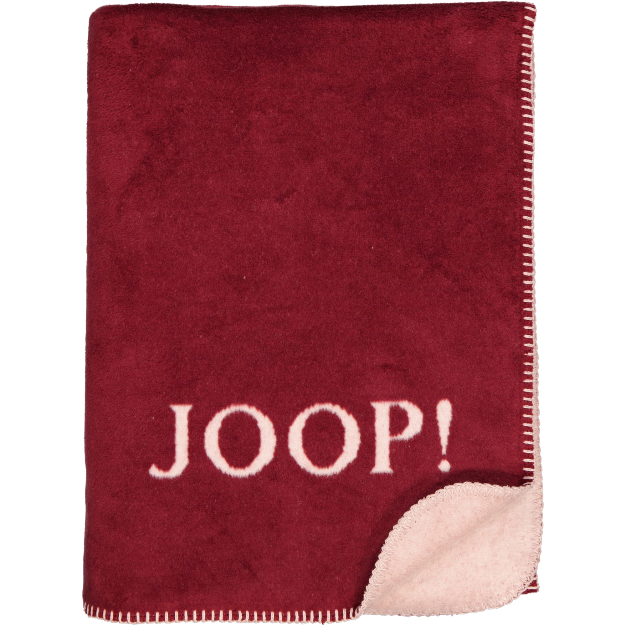JOOP! Wohndecken Uni-Doubleface Rouge - 150x200 cm