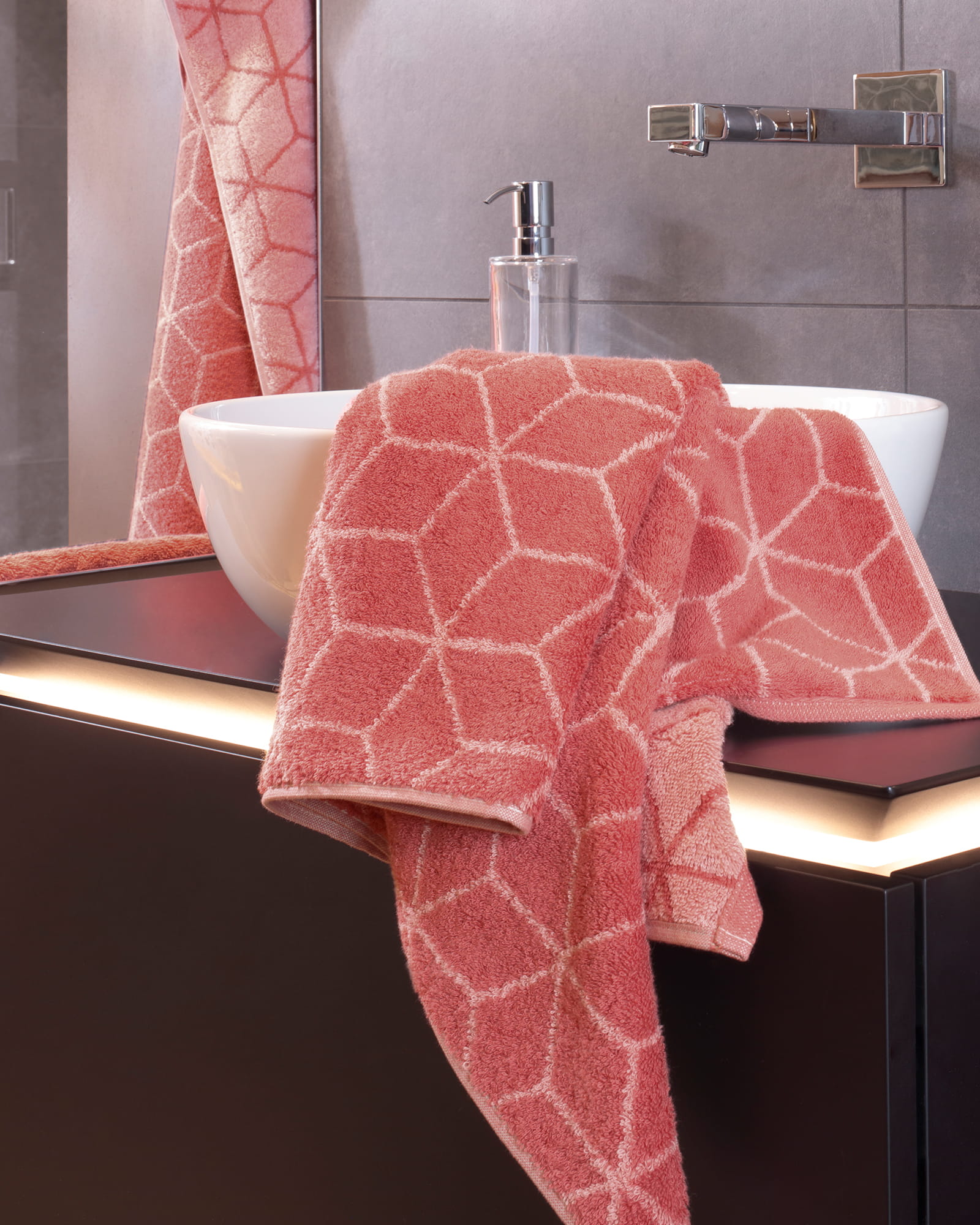 Villeroy & Boch Handtücher Coordinates Carré 2557 coral - 22