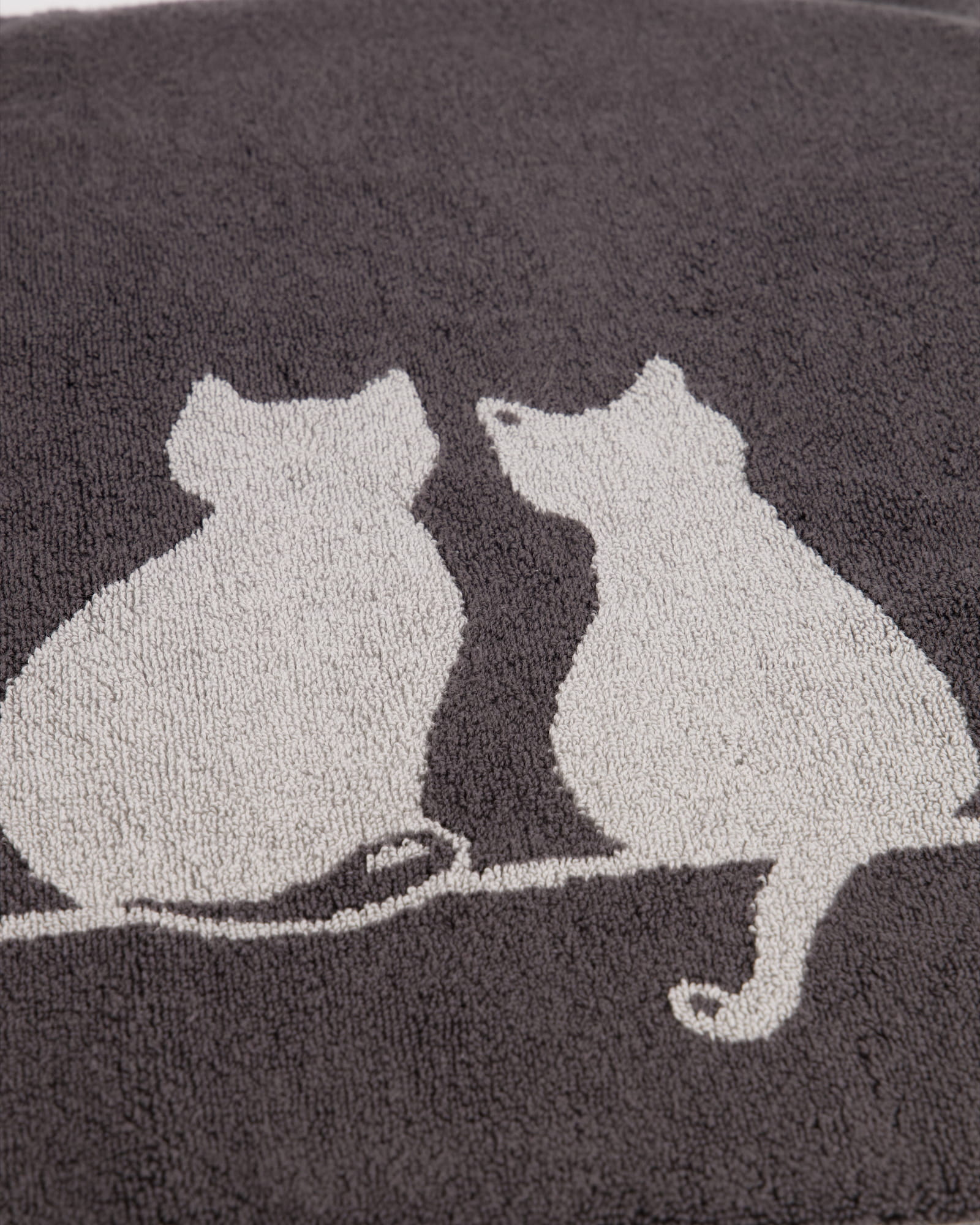 Cawö Badematten CUTE CATS You & Me 6263 basalt/platin - 77 - 50x80 cm