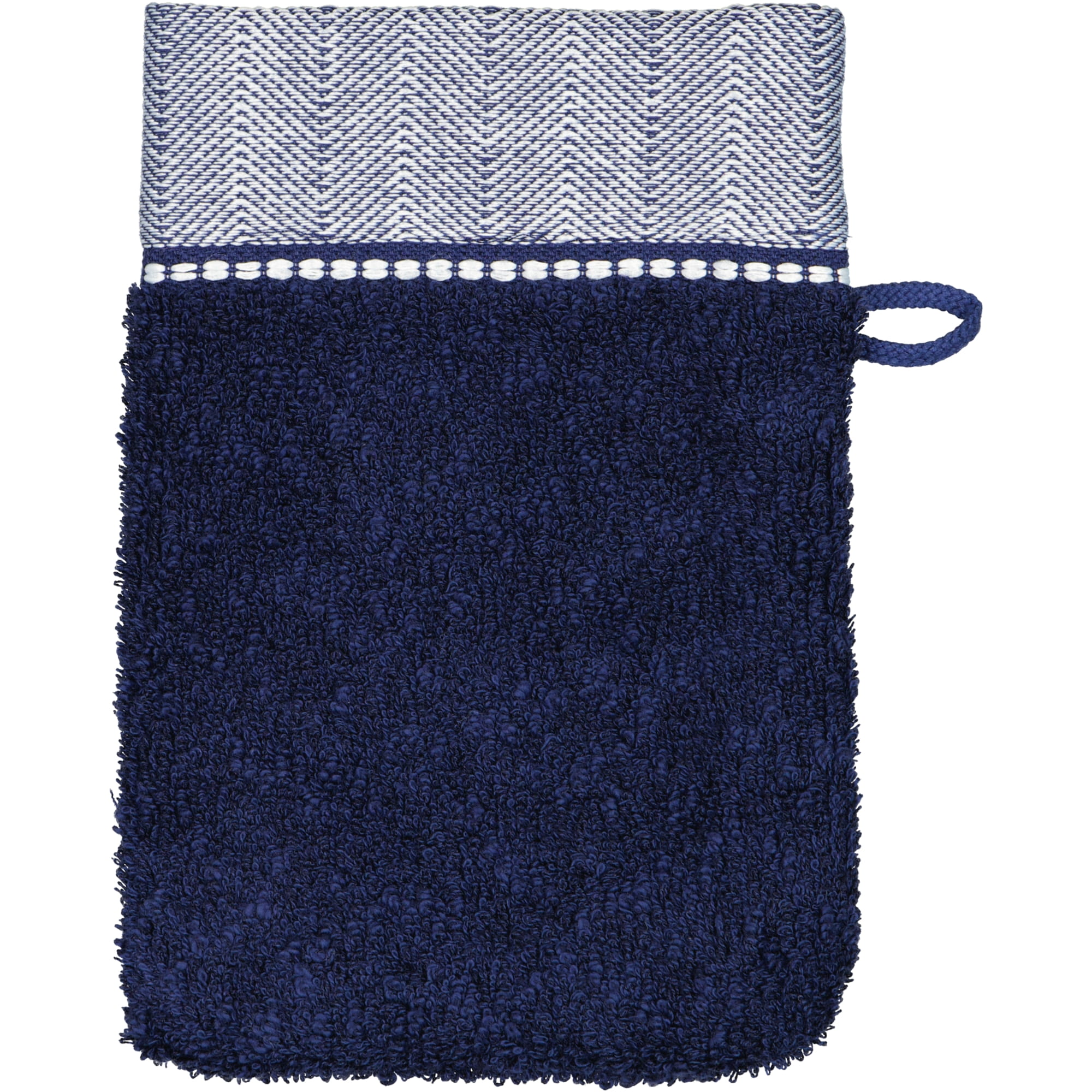 Möve Handtücher Brooklyn Uni deep sea - 596 - Waschhandschuh 15x20 cm