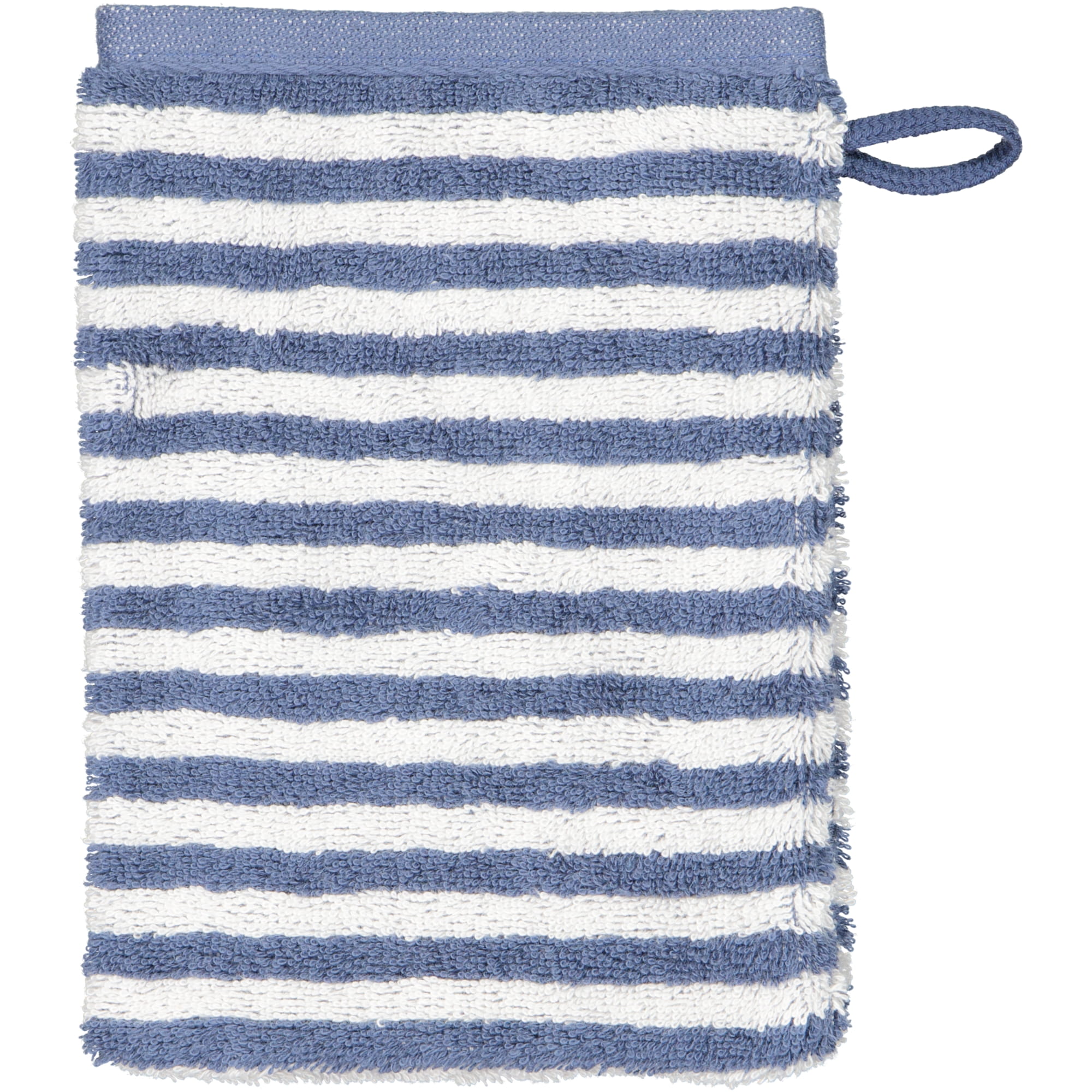 Cawö - Campus Ringel 955 - Farbe: nachtblau - 17 - Waschhandschuh 16x22 cm