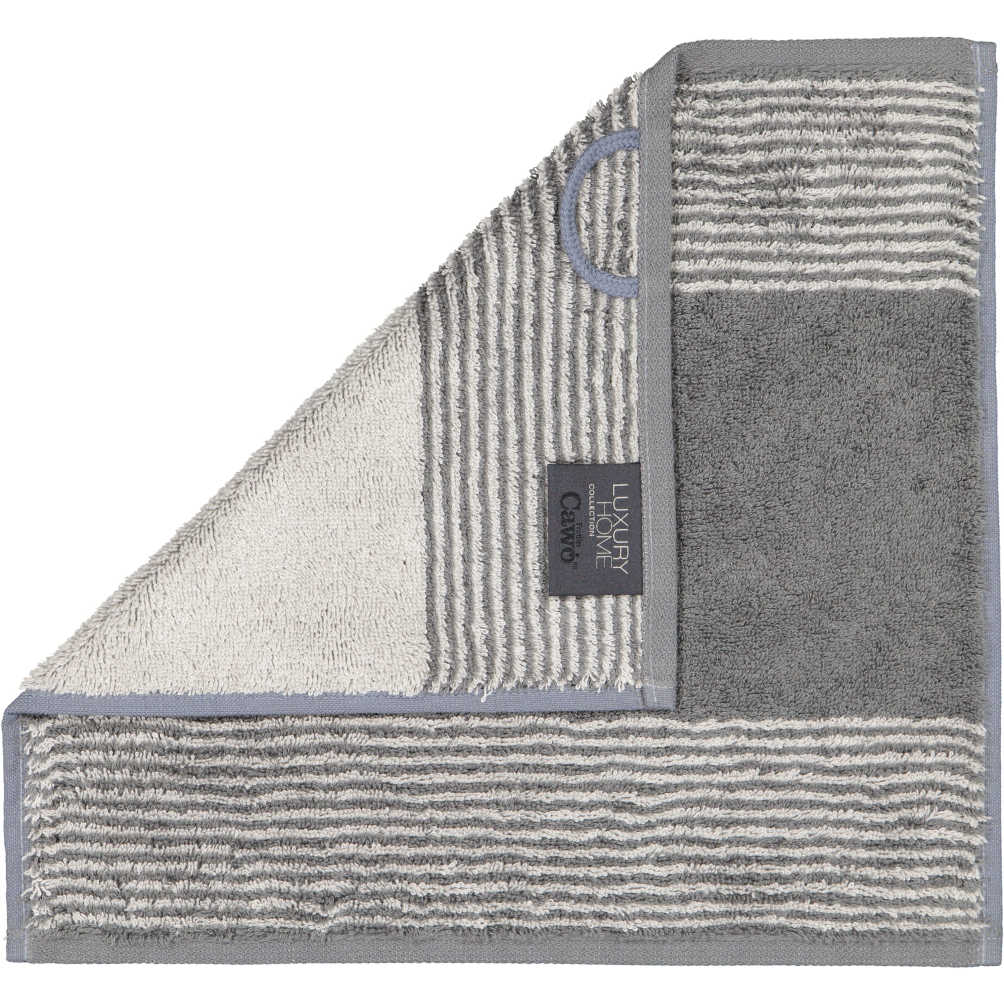 Cawö - Luxury Home Two-Tone 590 - Farbe: schiefer - 77 - Seiflappen 30x30 cm