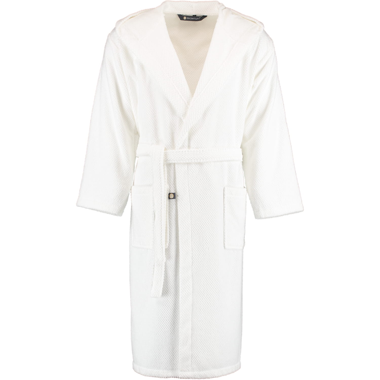 Rhomtuft - Bademantel Baronesse unisex - Farbe: weiß - 01