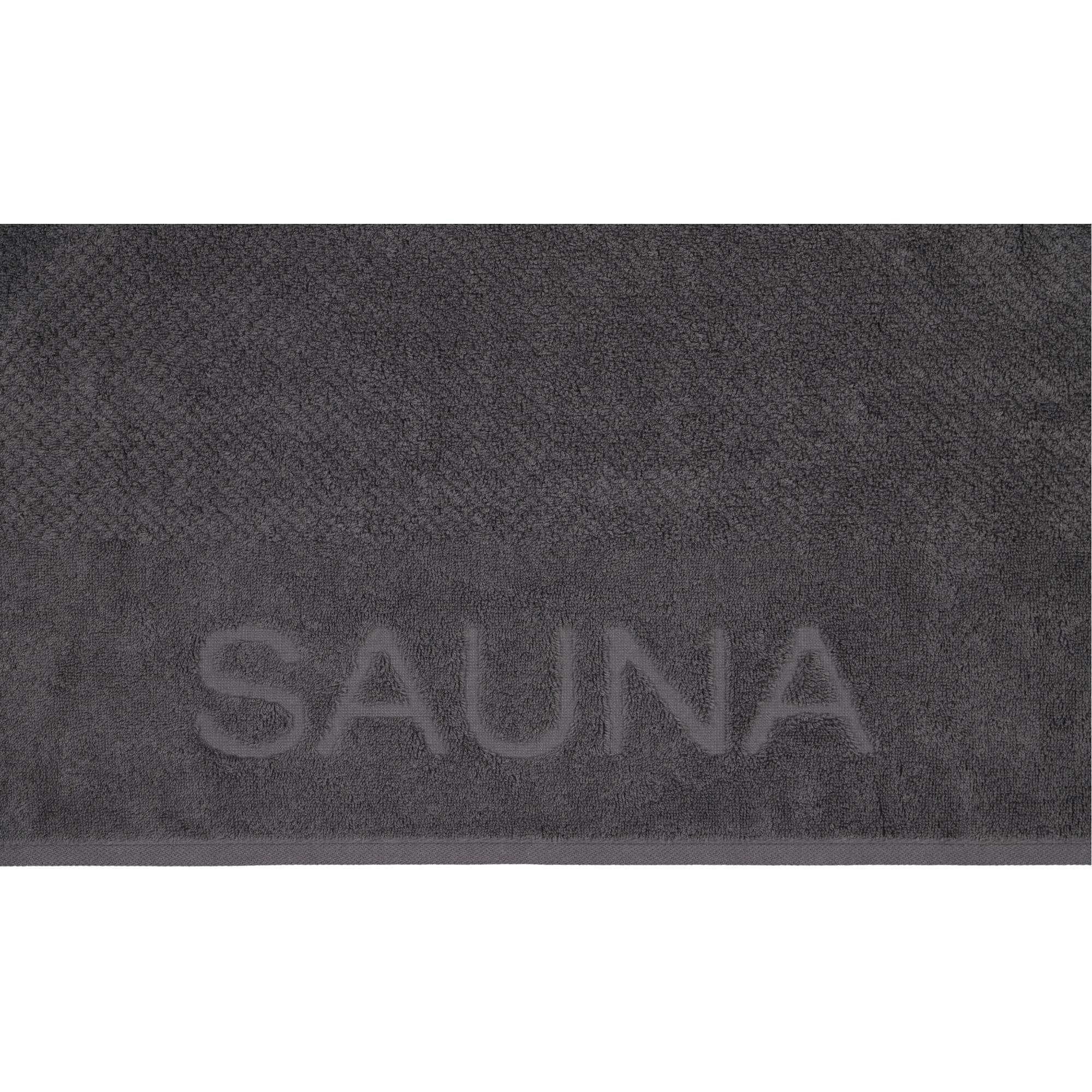 Cawö Saunatücher Pure 6501 basalt - 740 - 80x200 cm