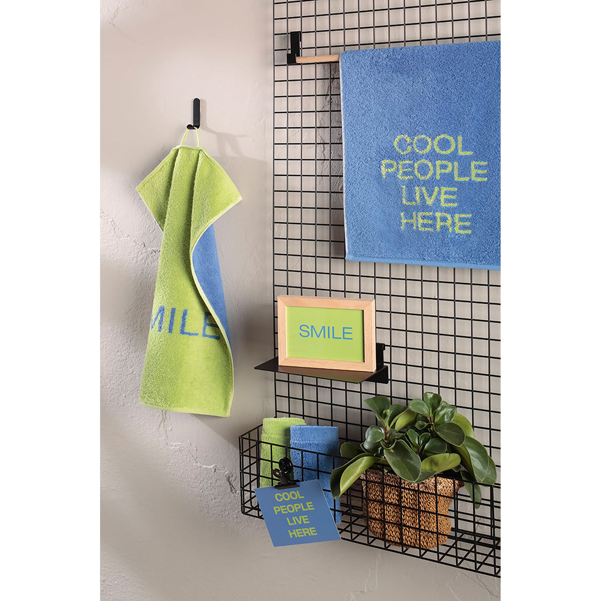Cawö Gästetücher Postcard Towels Edition 100 SMILE - 02 - Gästetuch 30x50 cm