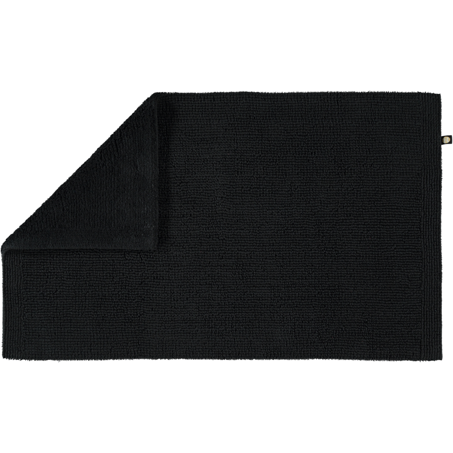 Rhomtuft - Badteppich Pur - Farbe: schwarz - 15 - 70x130 cm