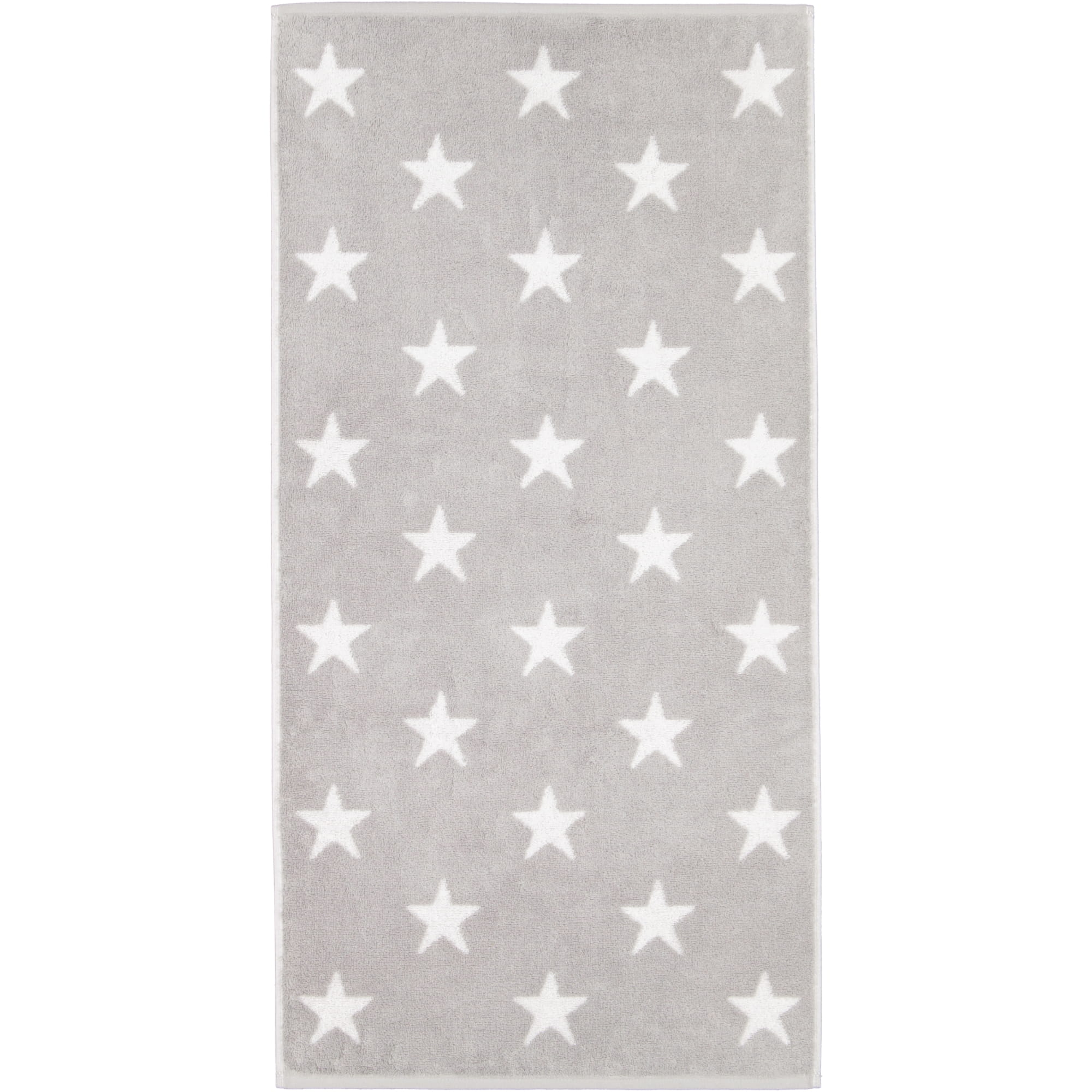 Cawö Handtücher NEW STARS Sterne groß 6260 platin/weiß - 76 - Handtuch 50x100 cm