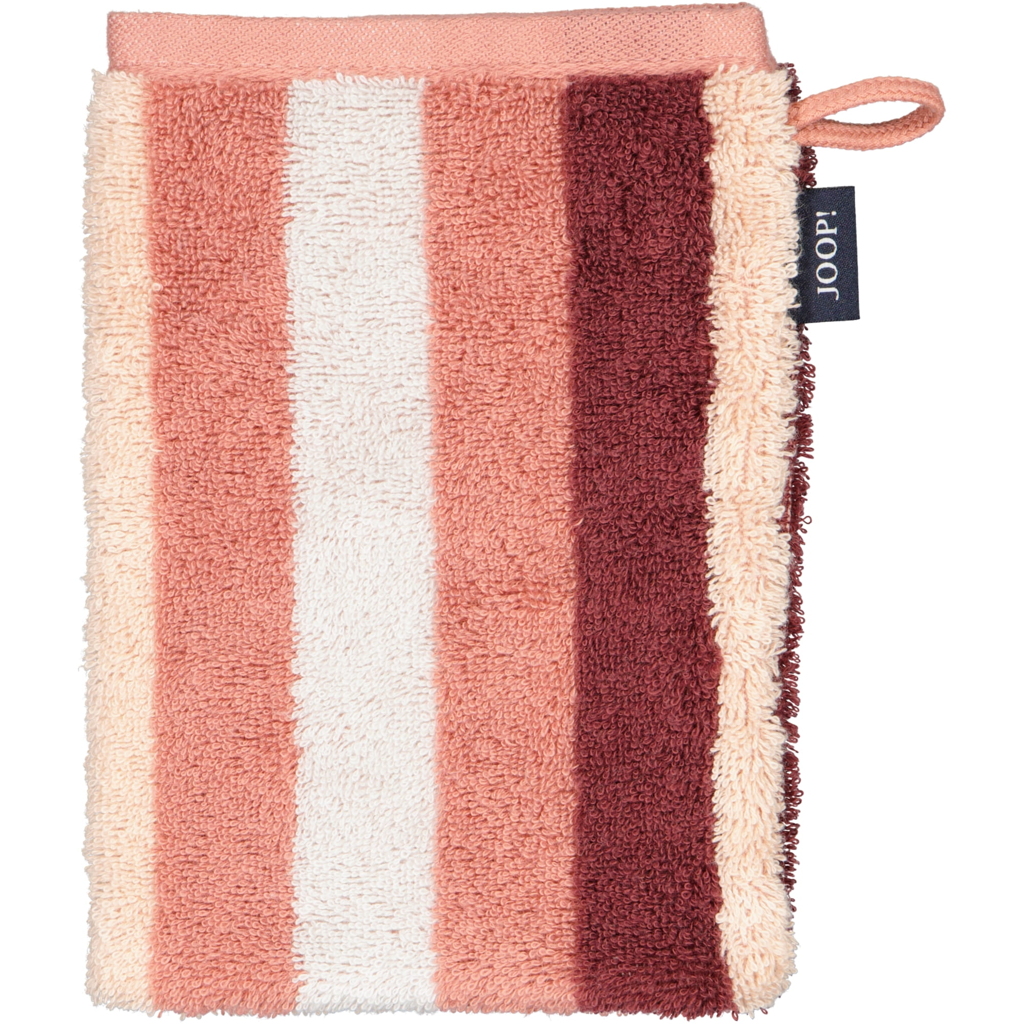 JOOP! Handtücher Vibe Streifen 1698 puder - 22 - Waschhandschuh 16x22 cm