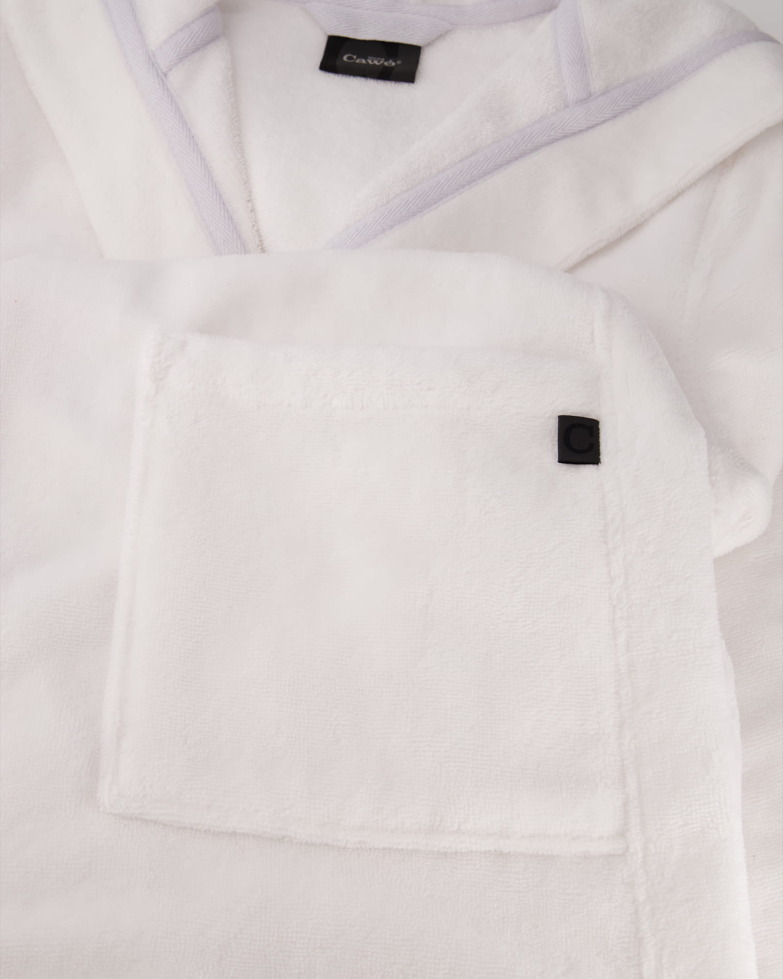 Cawö Home - Damen Bademantel Kapuze 825 - Farbe: weiß - 67