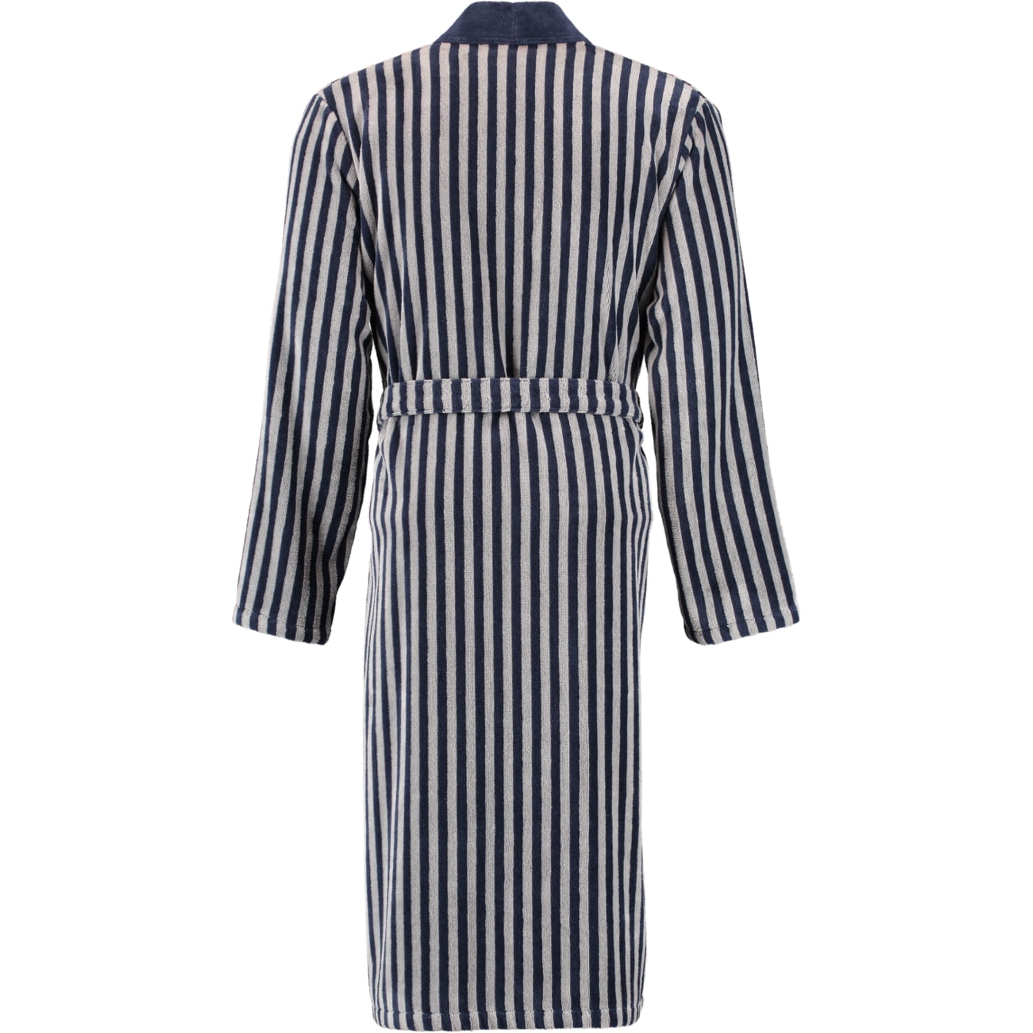 Cawö Herren Bademantel Kimono 3833 - Farbe: blau-graphit - 17
