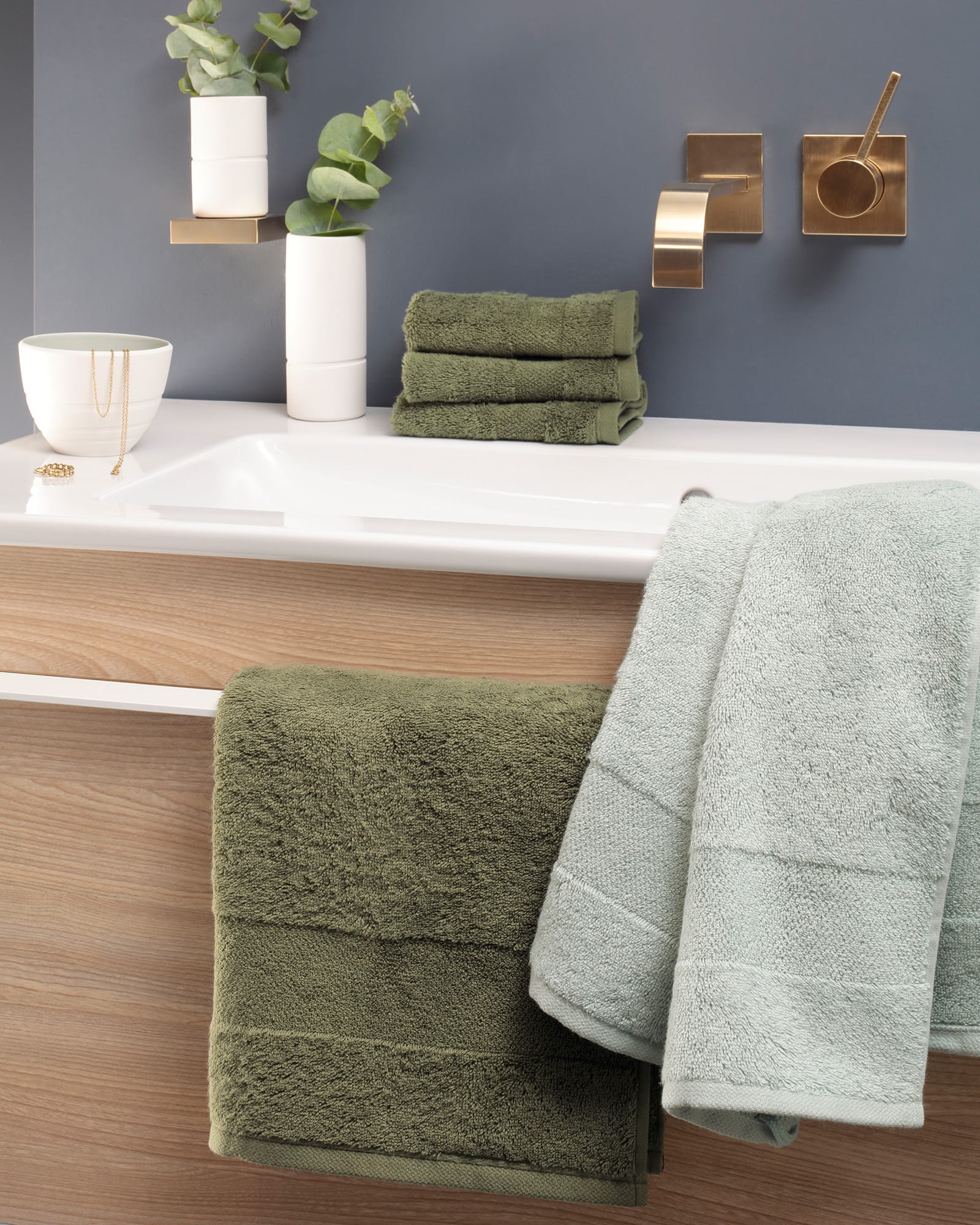 Villeroy & Boch Handtücher One 2550 - Farbe: sage green - 450 - Handtuch 50x100 cm
