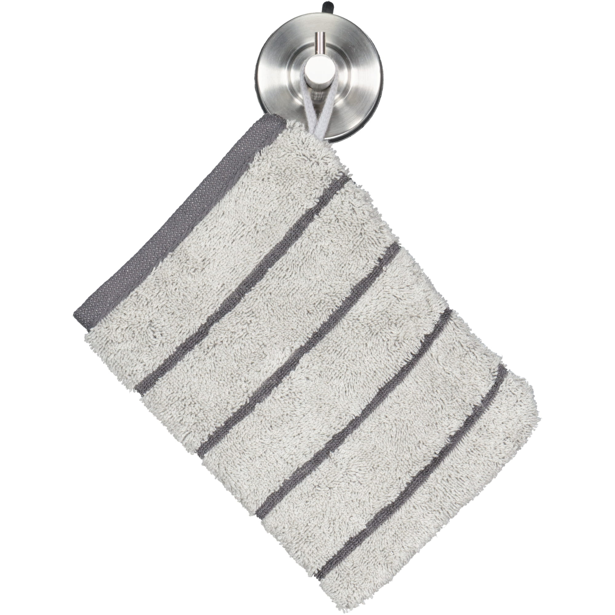 Cawö Handtücher Balance Doubleface 6232 platin - 77 - Waschhandschuh 16x22 cm