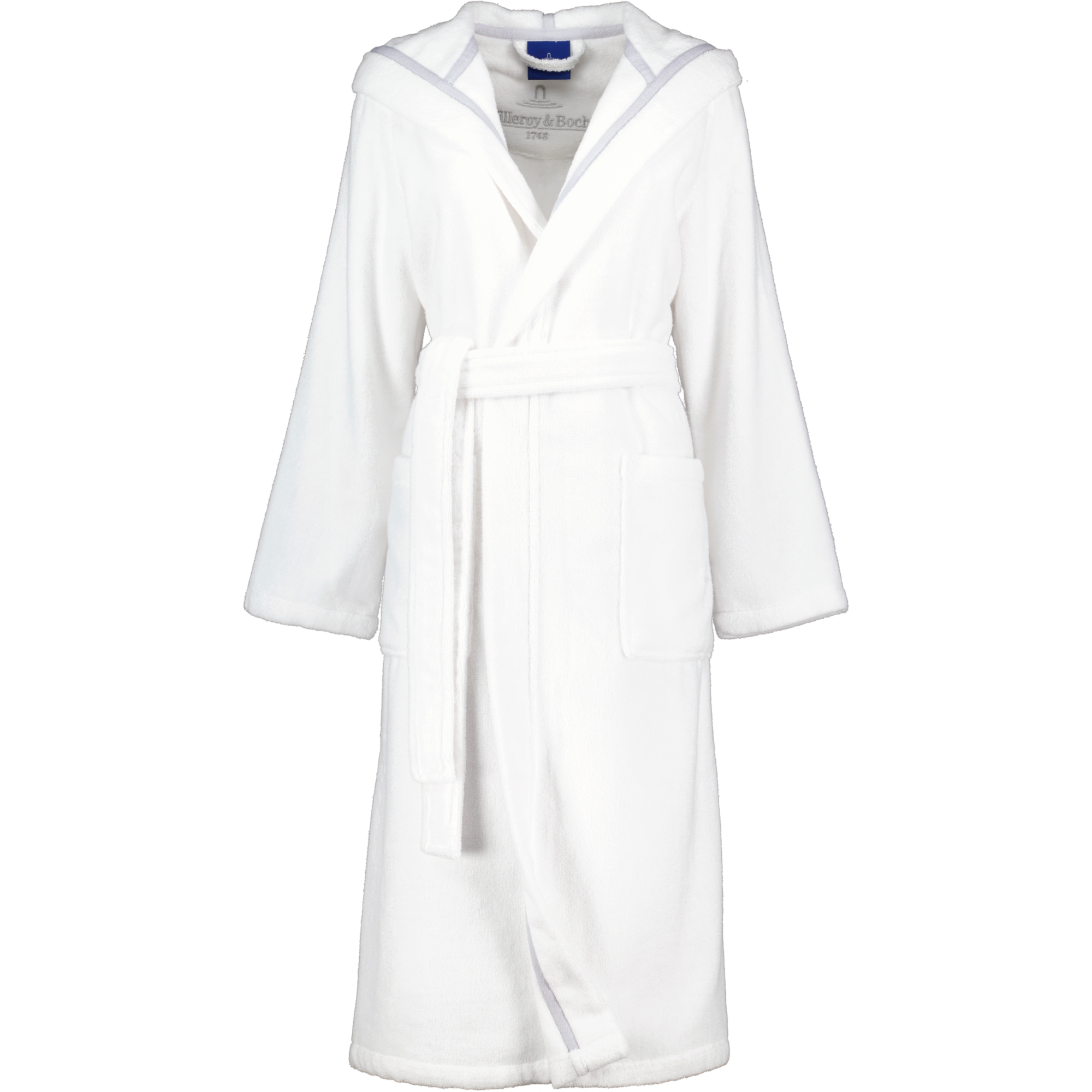 Villeroy & Boch Damen Bademantel Kapuze 2521 - Farbe: brilliant-white - 67 - S