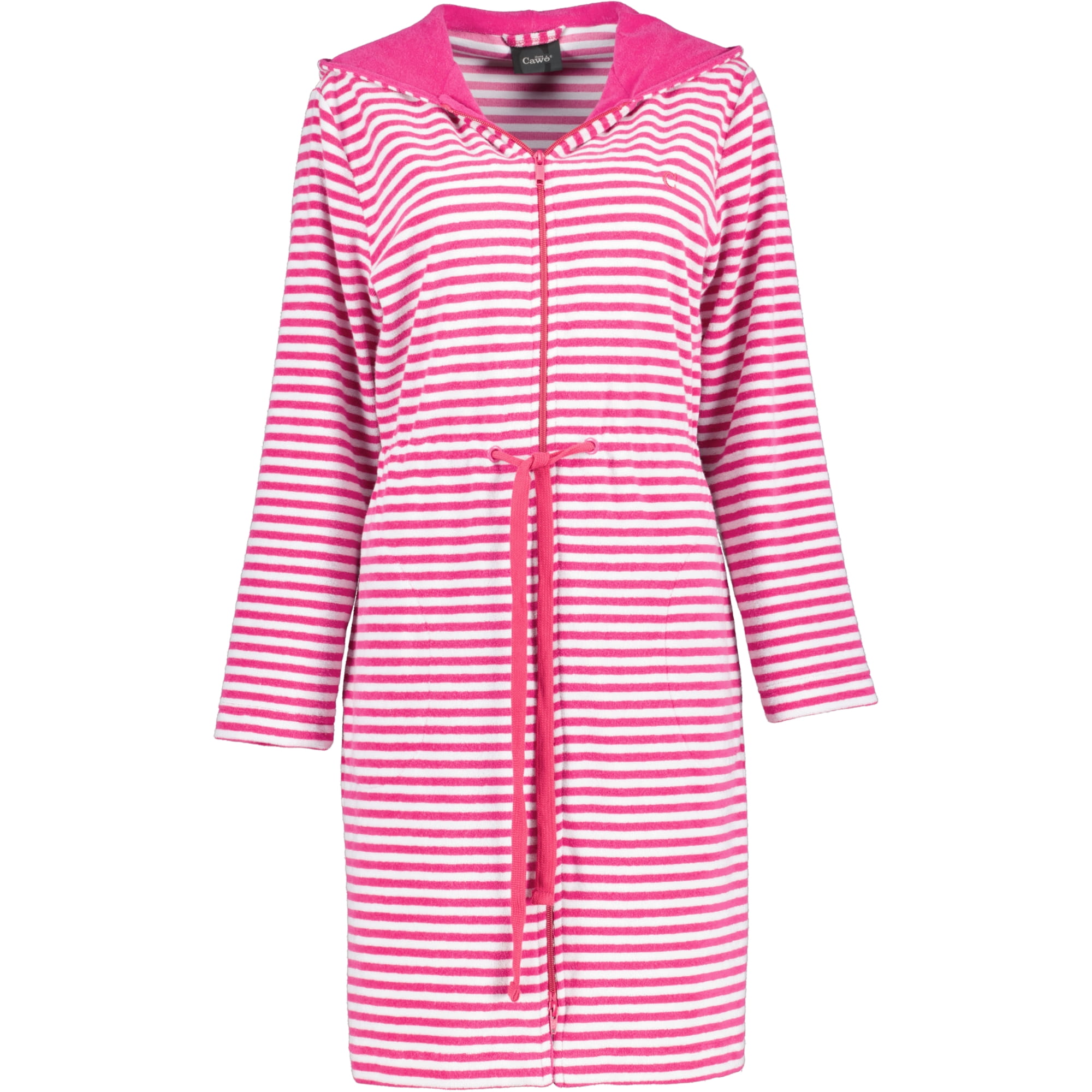 Cawö Home Bademäntel Damen kurz mit Kapuze Campus 834 - Farbe: pink - 27