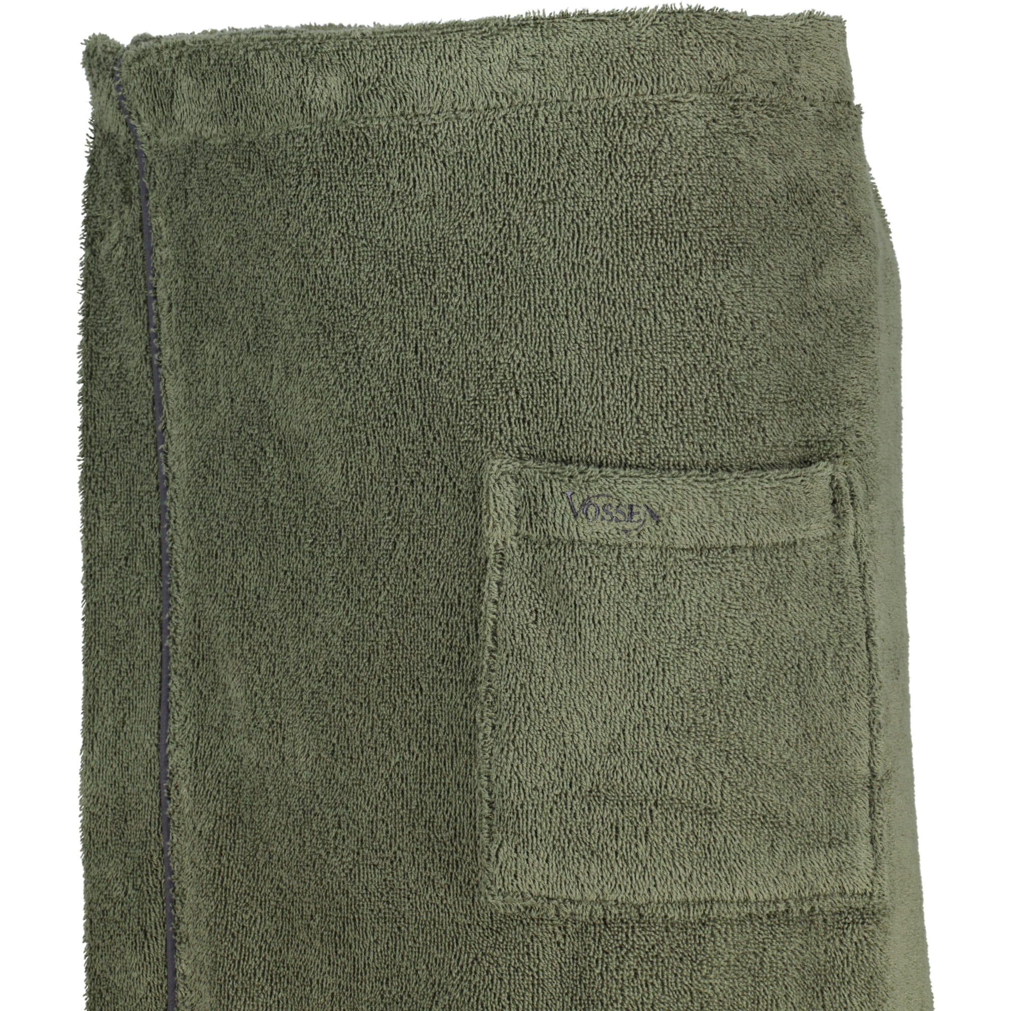 Vossen Saunakilts Herren Lars mud green - 5830 - 60x160 cm