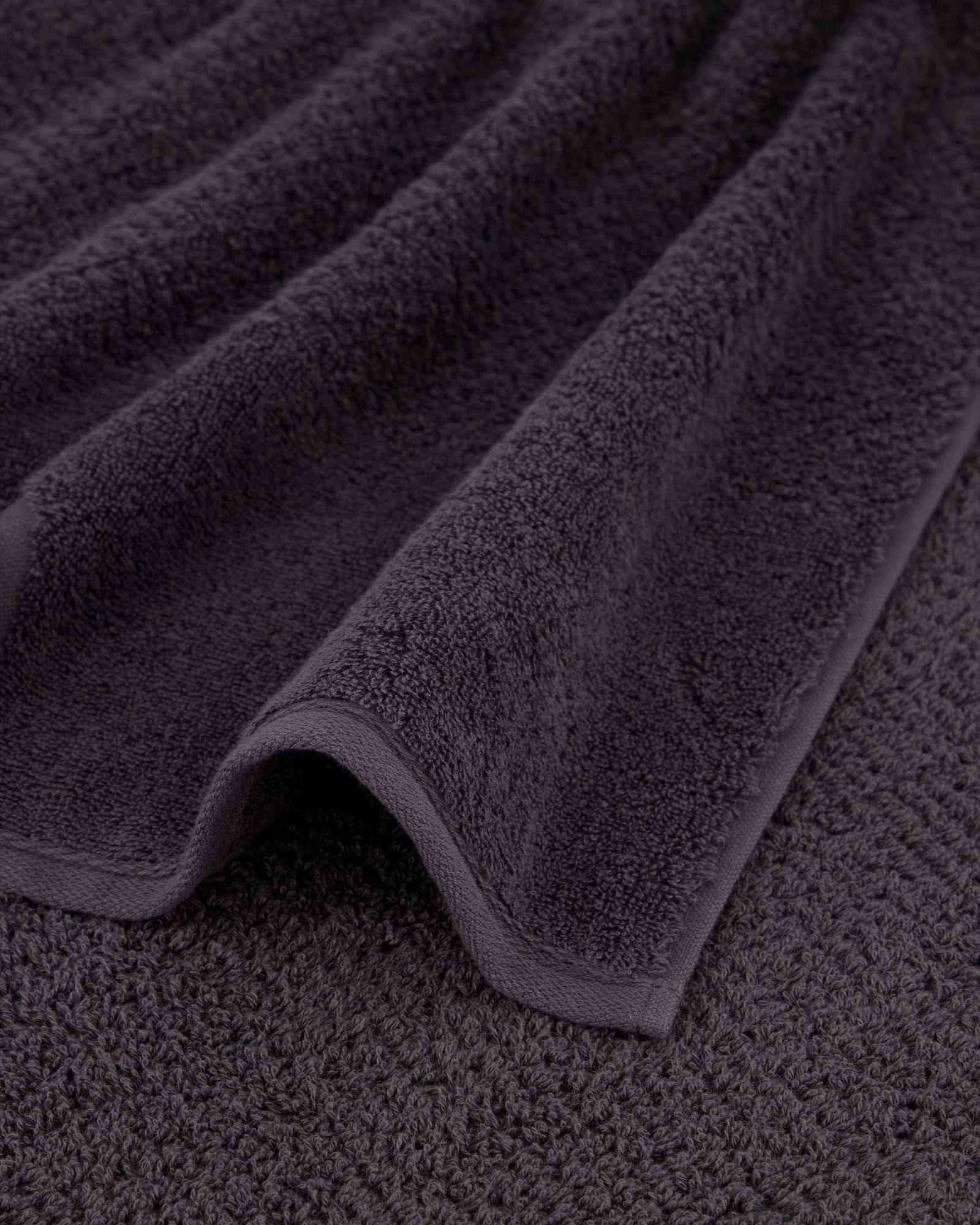 Cawö Saunatücher Pure 6501 basalt - 740 - 80x200 cm
